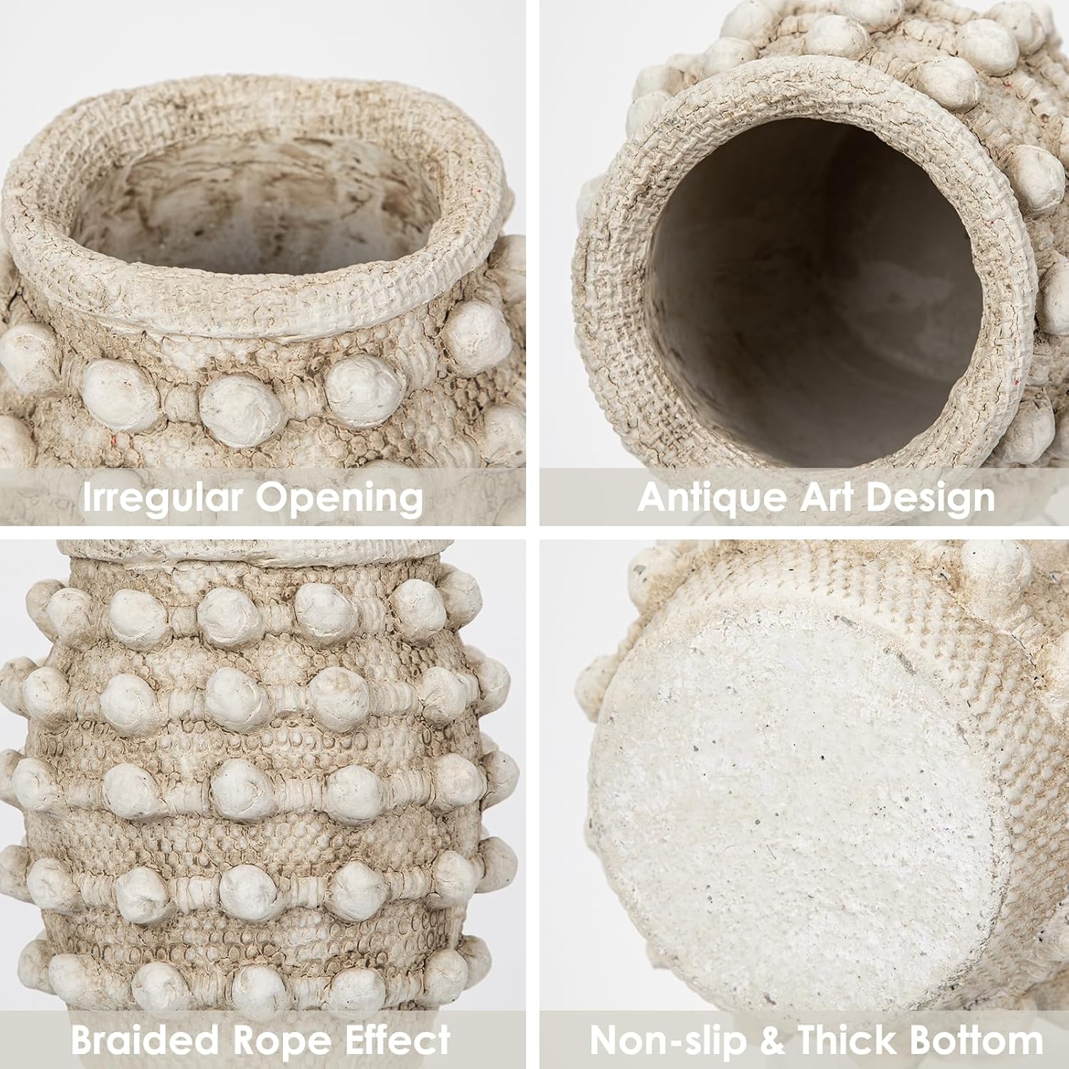 Rustic Farmhouse Vase / Beige