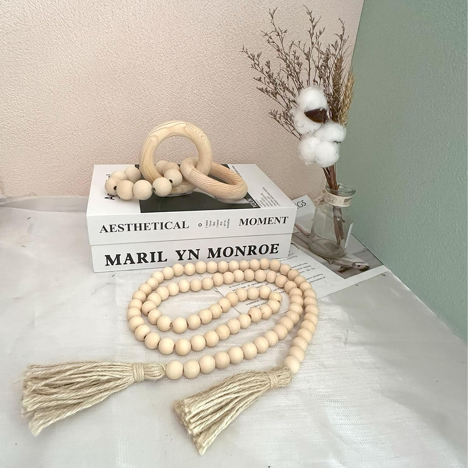 Wooden Knot Decor / Natural / Set of 2