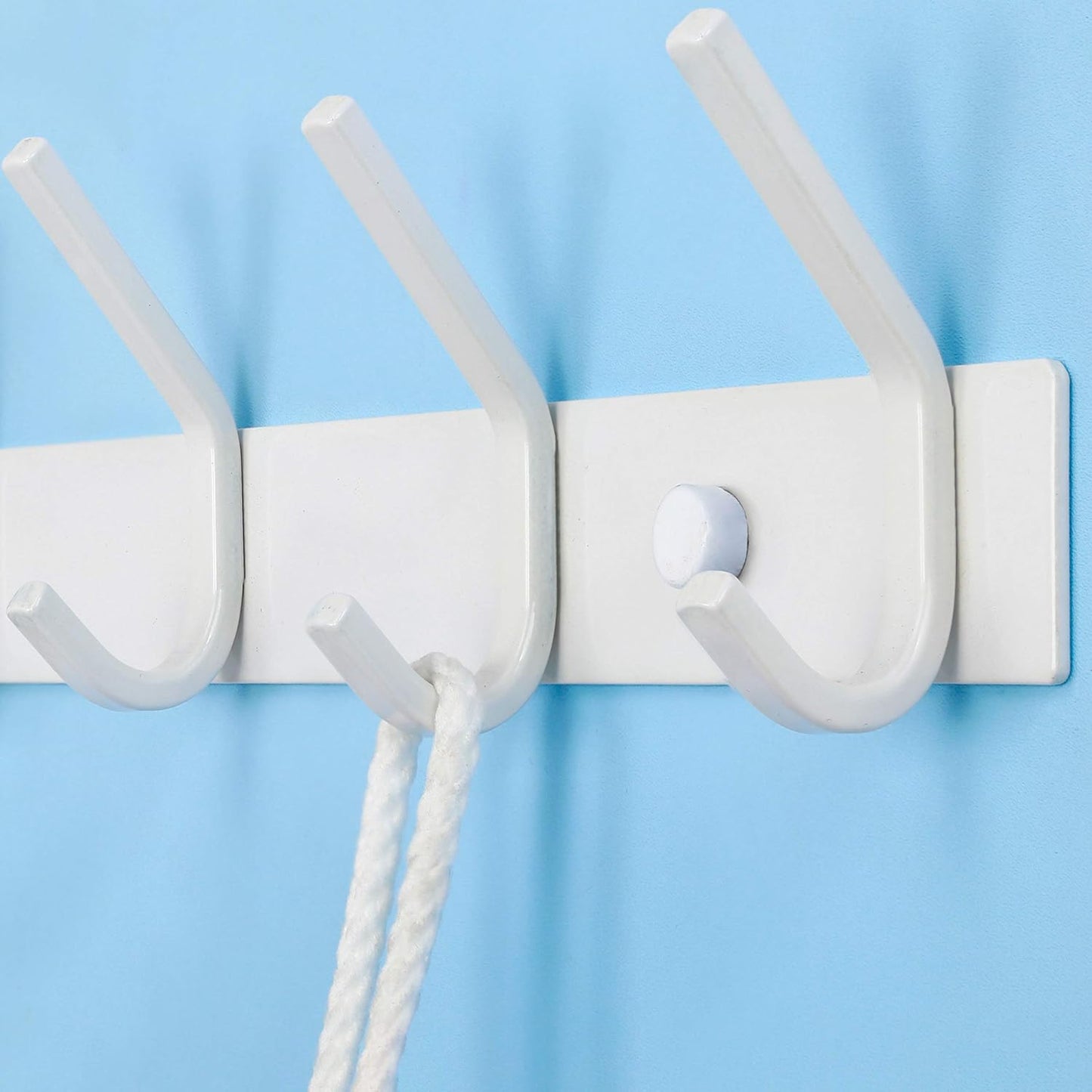 WEBI Coat Rack Wall Mount,Coat Hooks Wall Mounted,Coat Hanger Wall,Hook Rack Rail,3 Hooks for Hanging