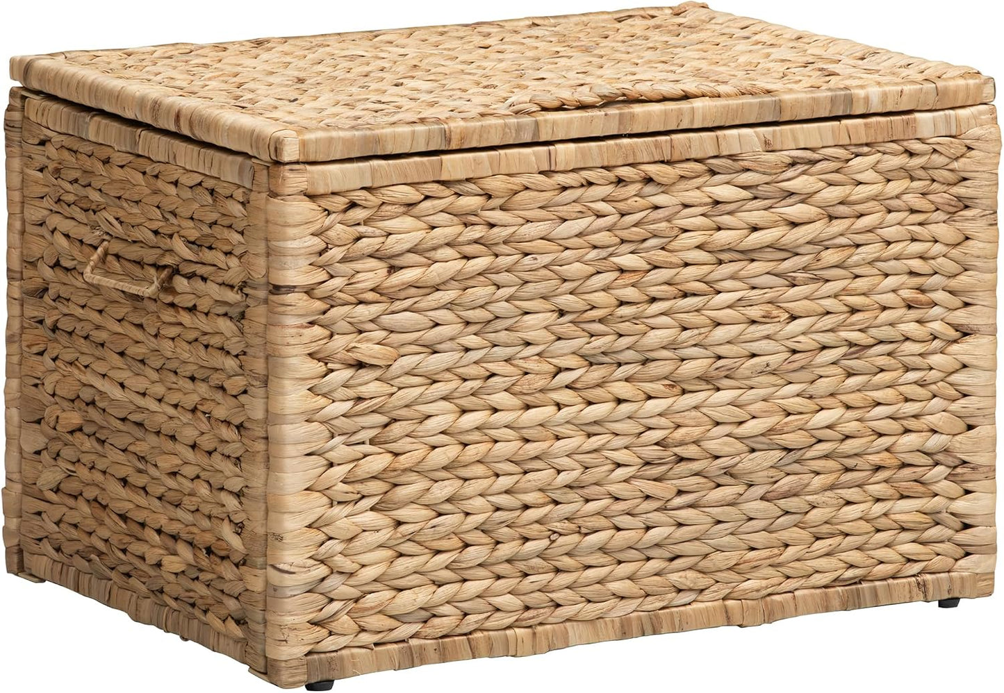 Metal Frame / Heavy-duty Wicker Chest / Natural / 23.3 x 16.5