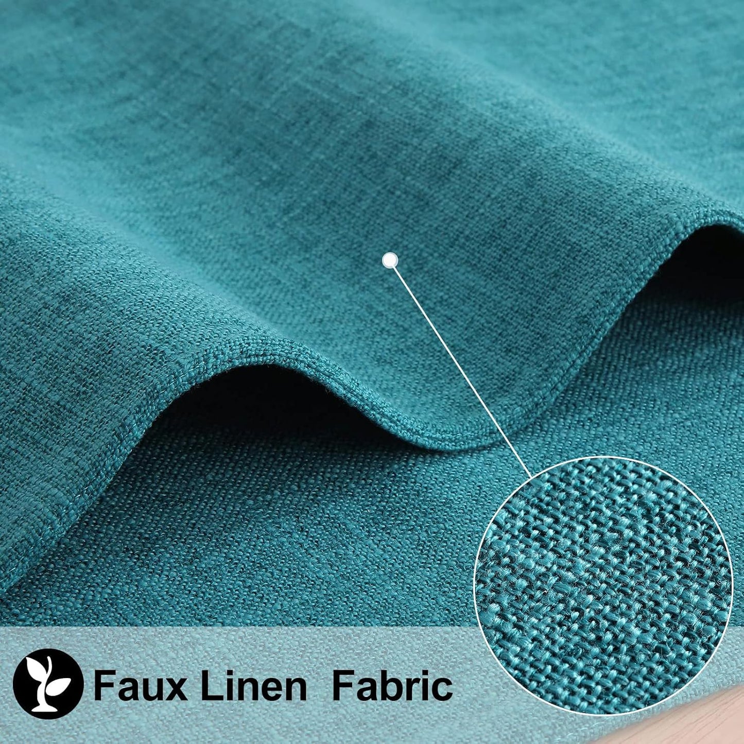 Faux Cotton Linen Placemats Set of 8, Cloth Washable Farmhouse Dining Table Mats for Indoors & Outdoors, Easy to Clean