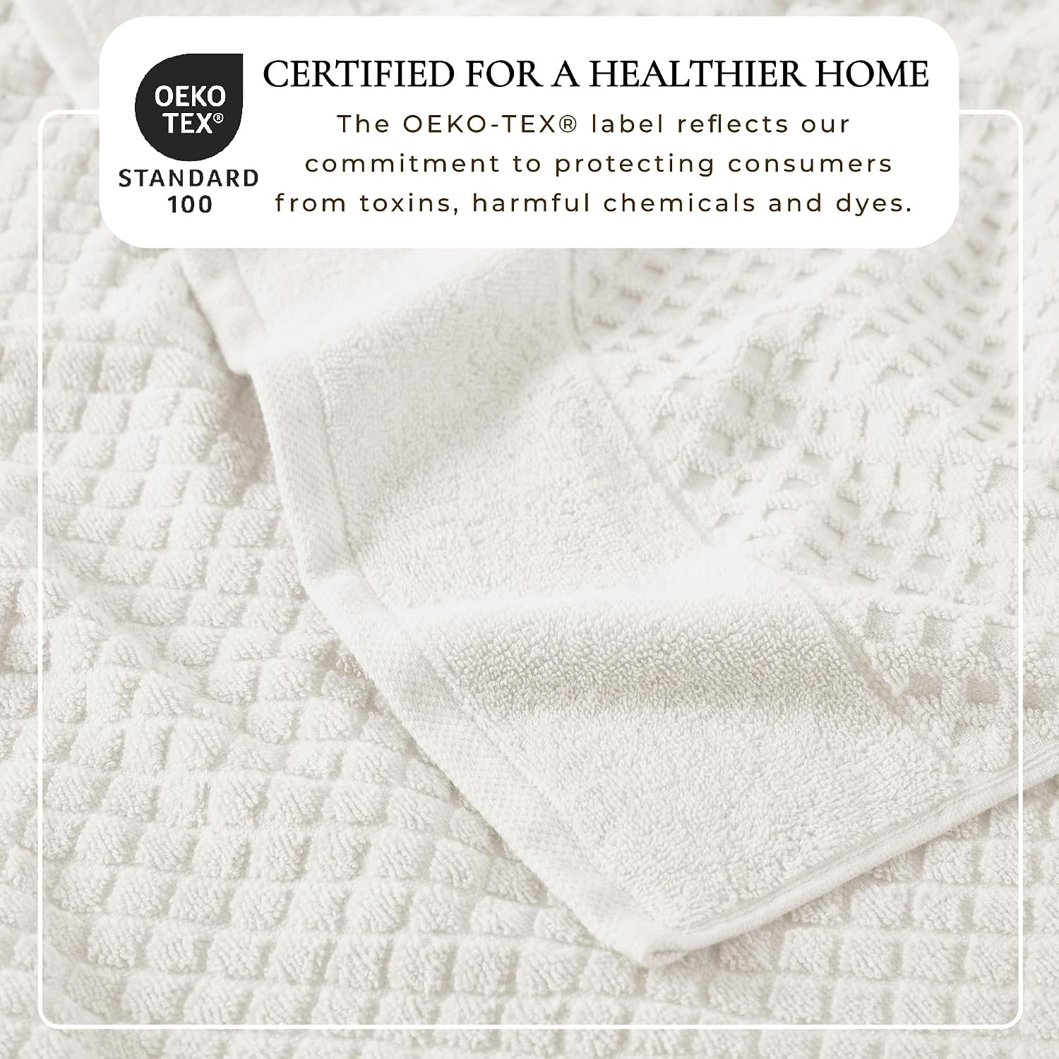 Great Bay Home Bath Towels - 100% Cotton 4 Pack 54x27 Bath Towel Set - Absorbent, Durable, Quick-Dry Towels for