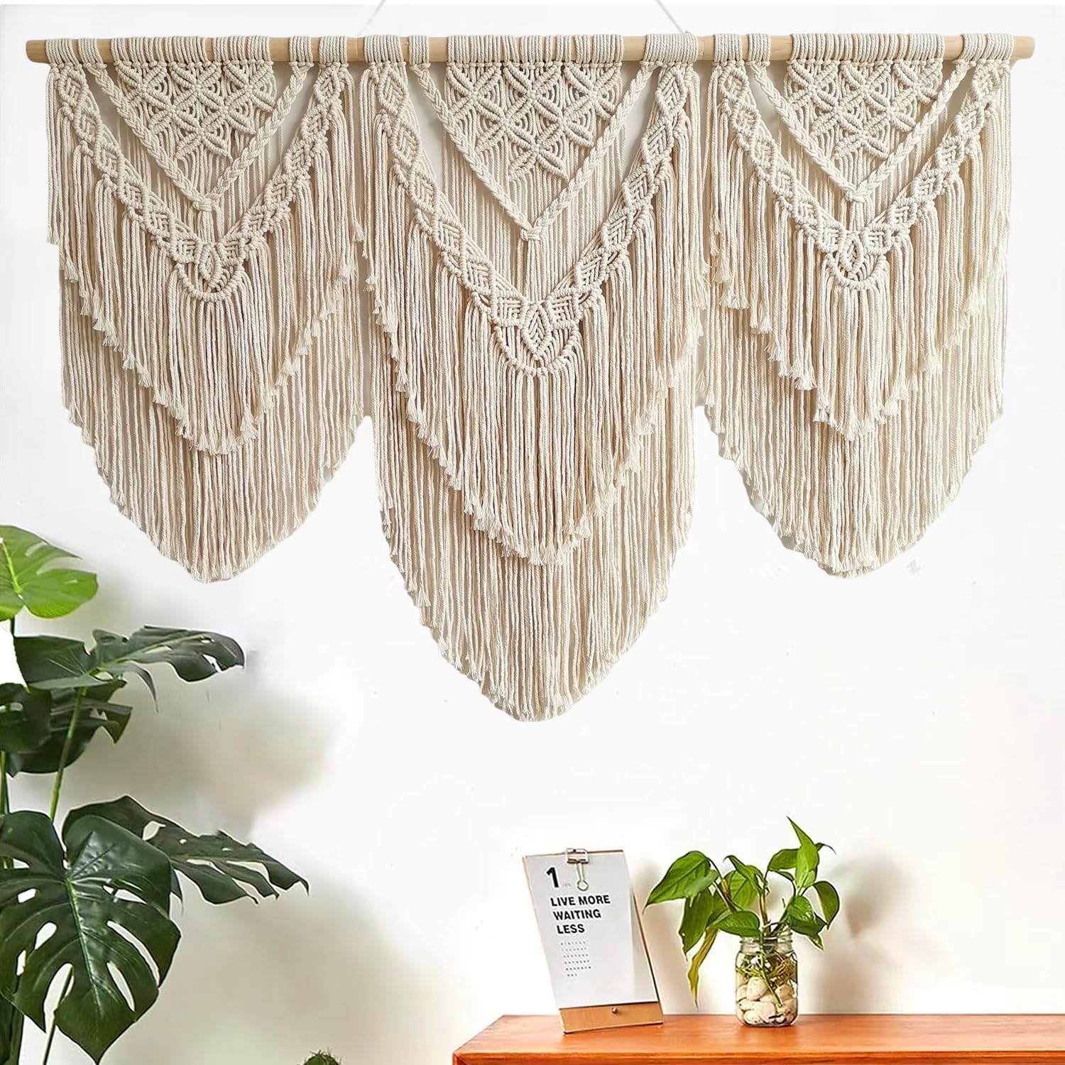 large macrame wall hanging / Double-layer