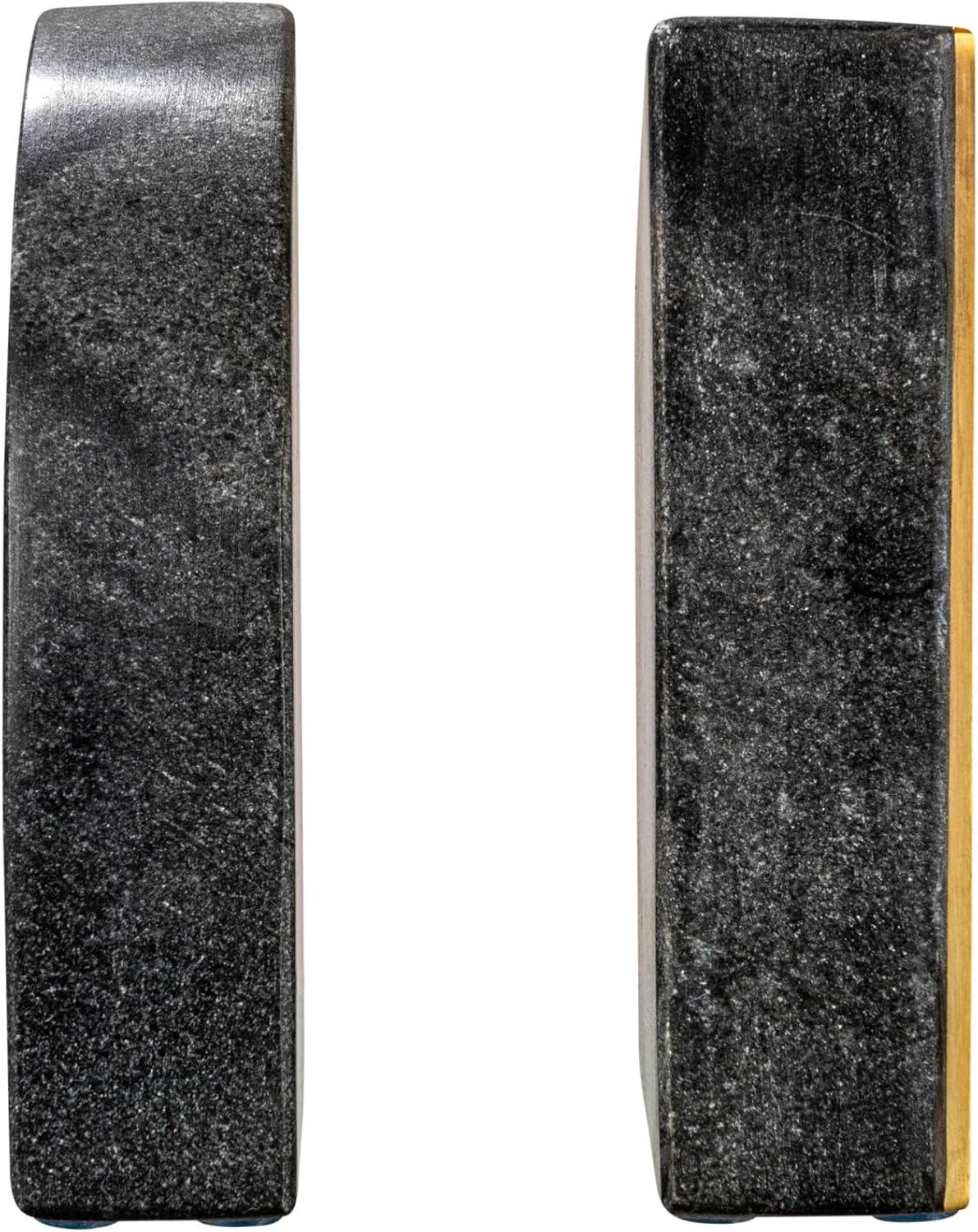 Boho Arched Semicircle Marble Bookends / Black / Set of 2