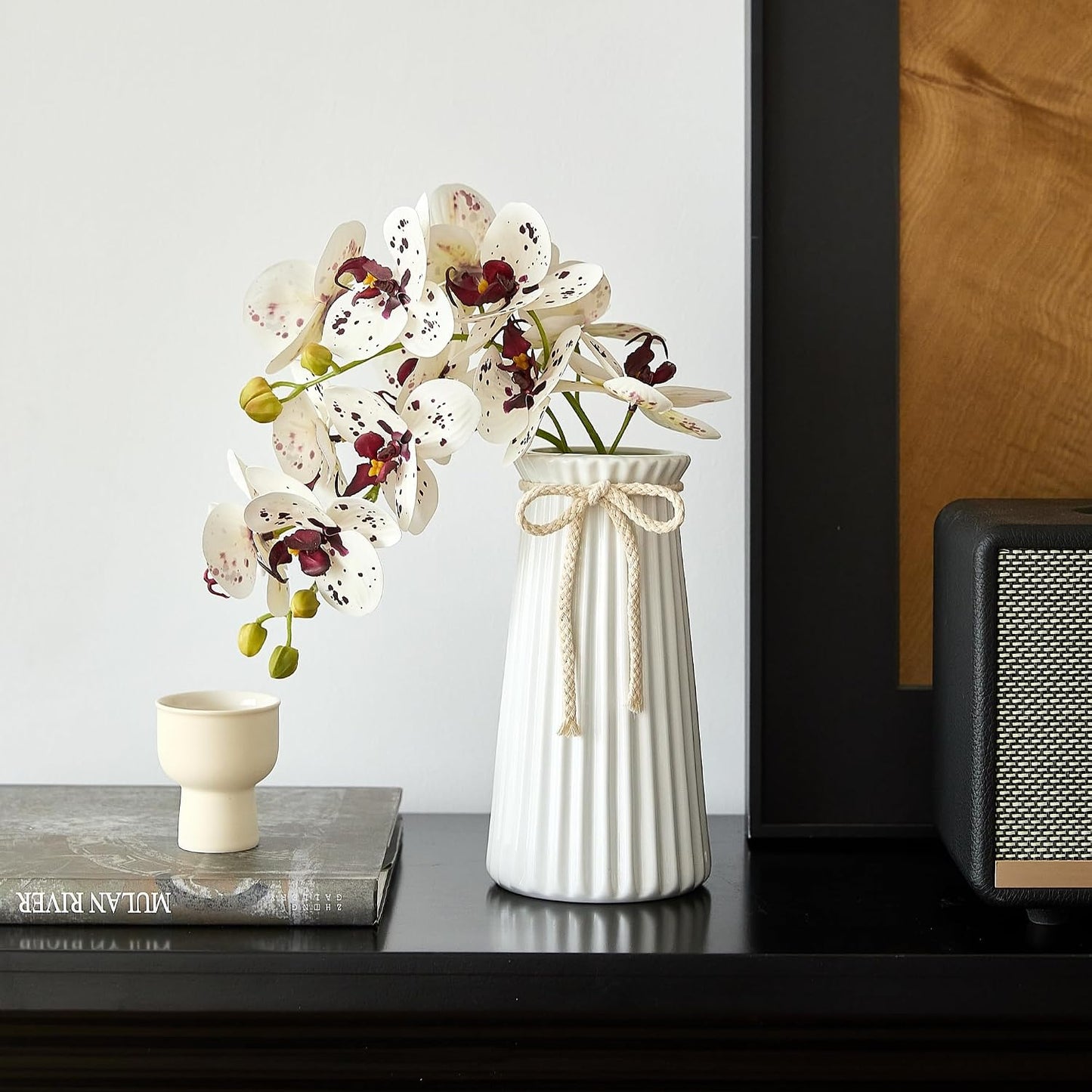 Ceramic Flower Vase / Vase-02 / White