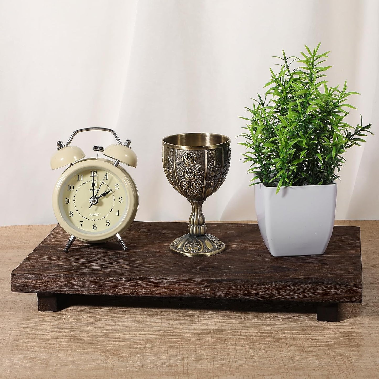 Wood Pedestal Stand Kitchen Soap Tray Farmhouse Wood Riser Stand / Set of 2
