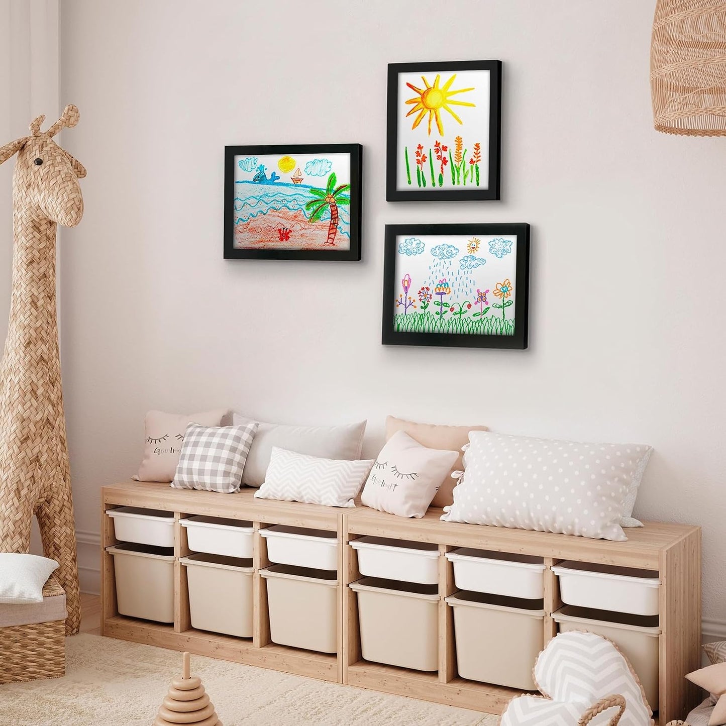 Kids Art Frame / 8.5 x 11 / Black