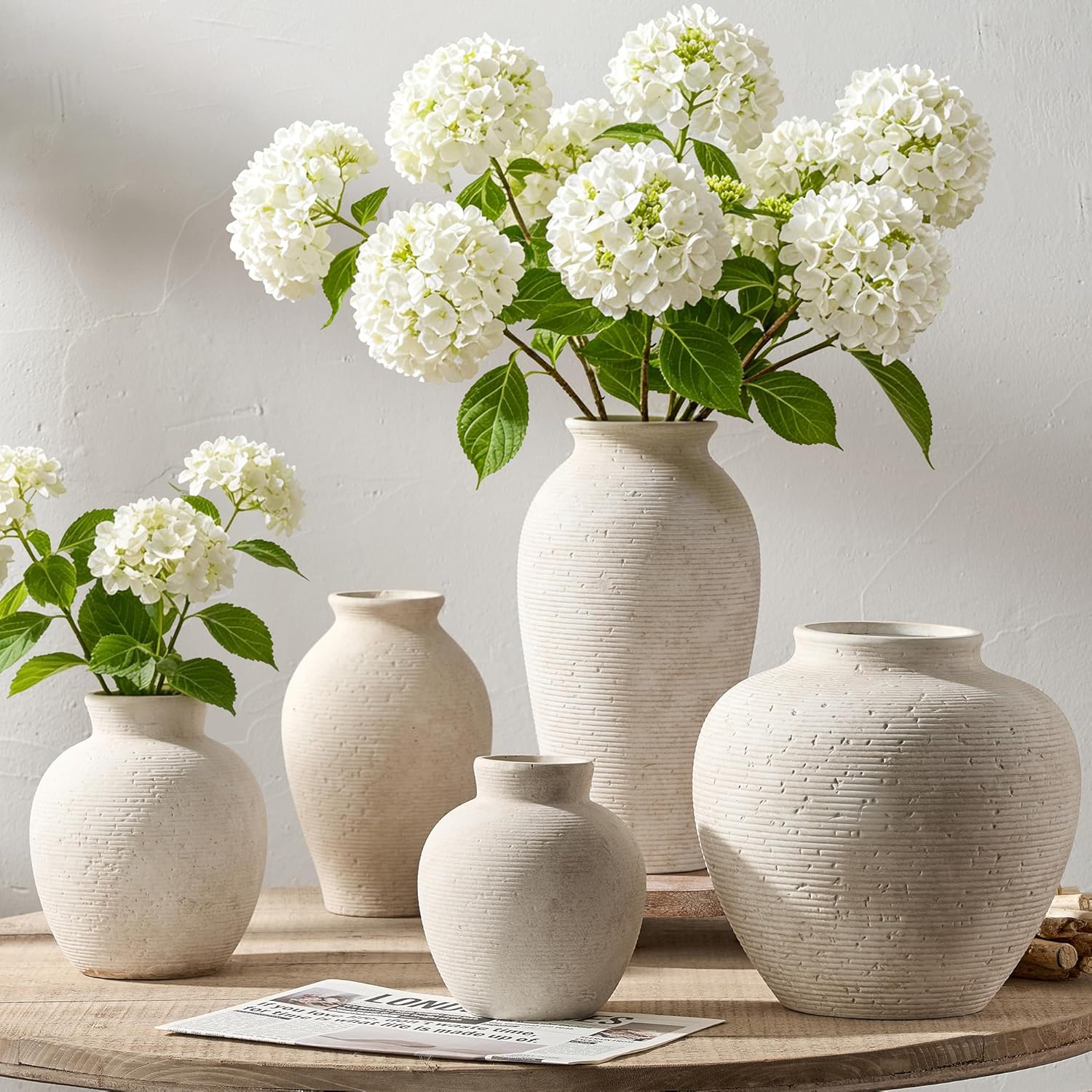 Ceramic Flower Vase Home Decor / Rustic-6" Xs