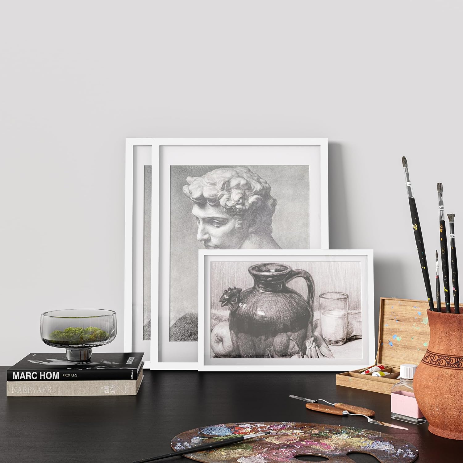 16x20 White Picture Frame, Poster Frame for Wall, 3 Pack | Fits 11x14 Photos With Mat or 16x20 Without Mat, Vertical or