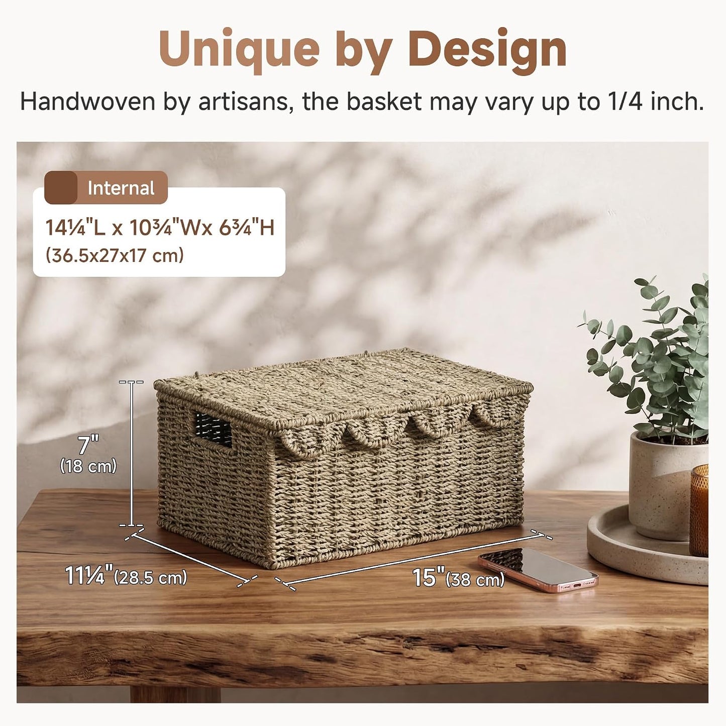 Seagrass Storage Baskets / Natural