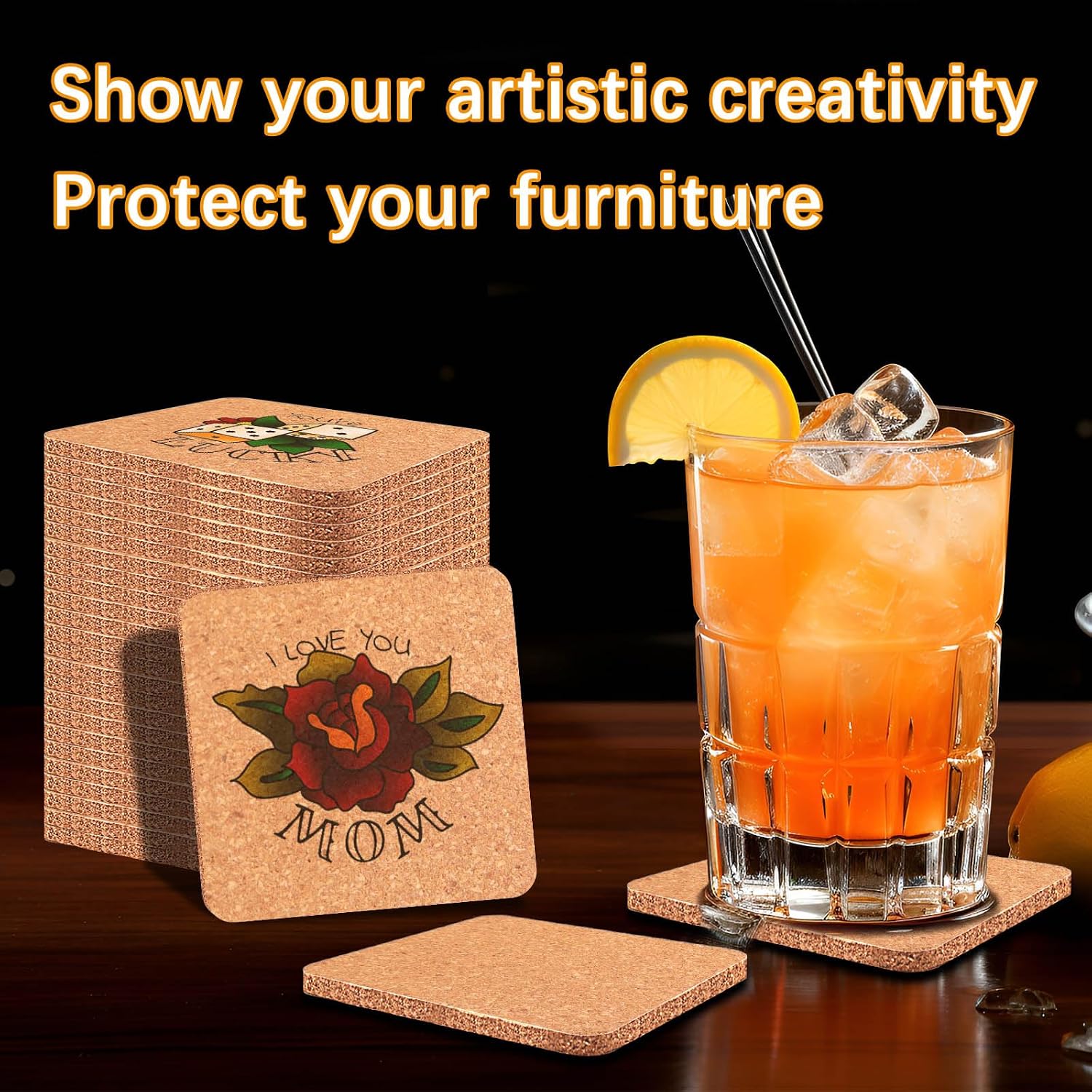 Cork Coasters Bulk / Set of 100