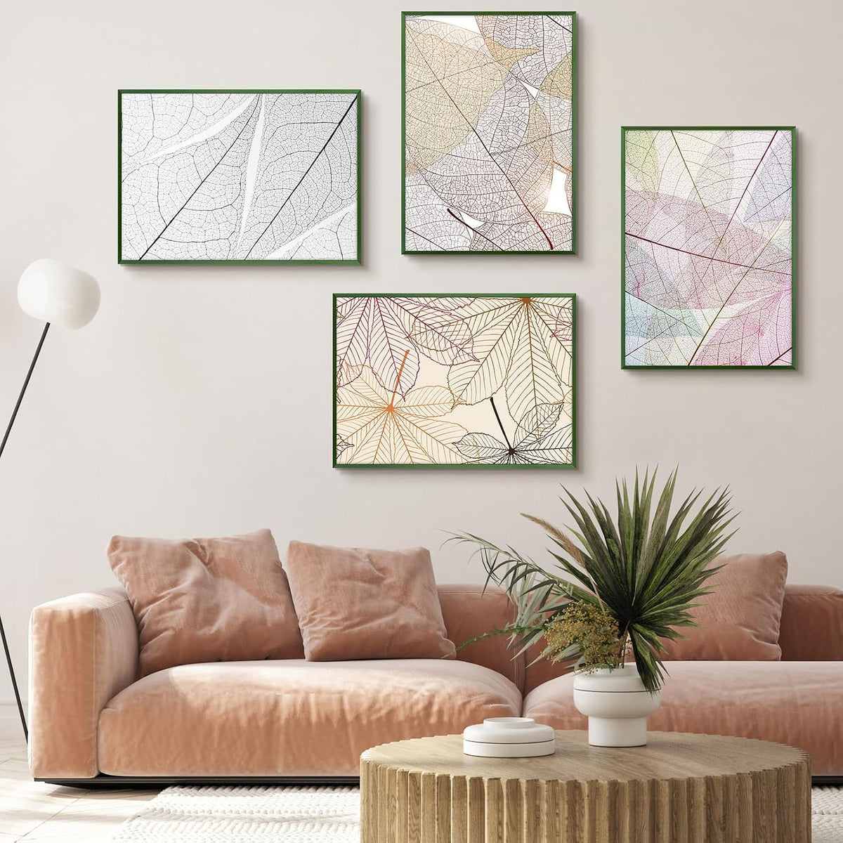 Golden State Art A2 Aluminum Poster Frame Acrylic Front Green | Metal Thin Frames for 16.5x23.4 Photo, Wall Hooks for