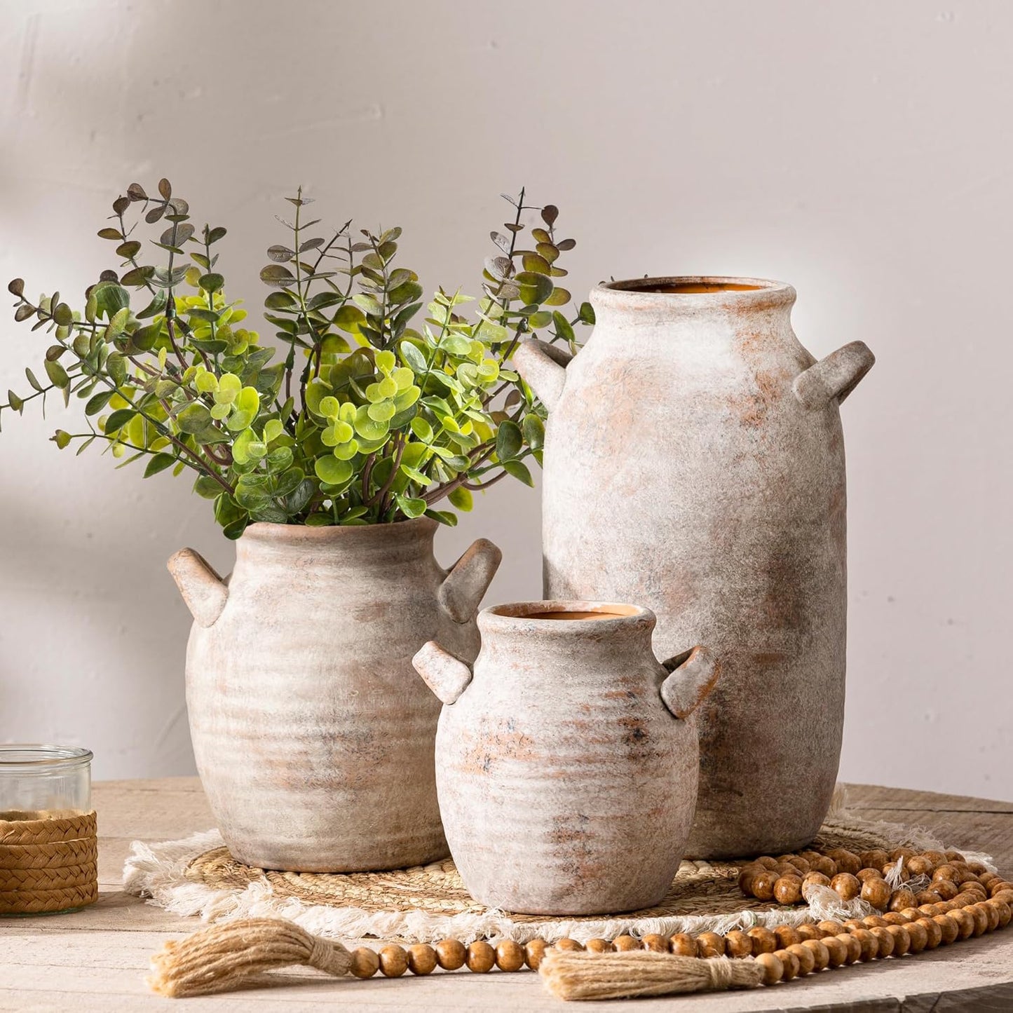 Farmhouse Table Vases / 6" Retro