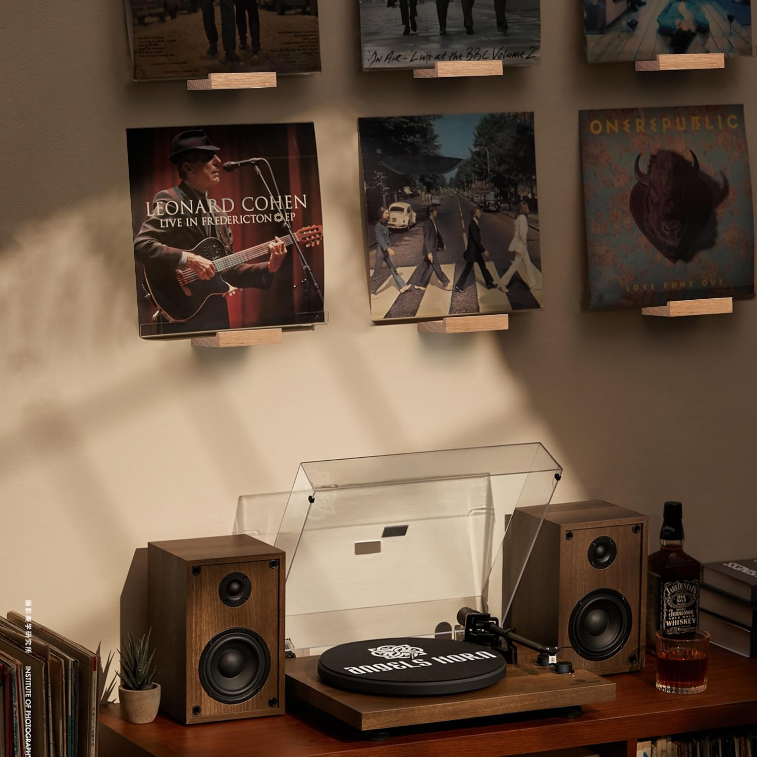 Wood Vinyl Record Shelf Wall Mount, Small Wall Record Holder Display Shelf, Vinyl Record Shelves Record Album Display