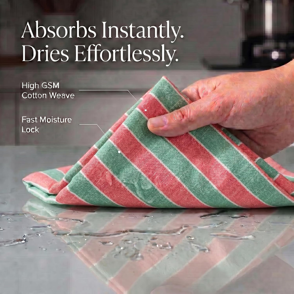 Urban Villa Kitchen Towel Cotton Dish Towels 20”x30” (Set of 6) Christmas