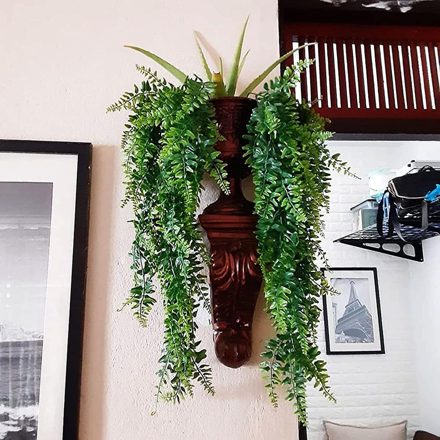 Artificial Hanging Plants Fake Hanging Plant Fake Plants Faux Fern Ivy Vines / Ferns / Set of 4