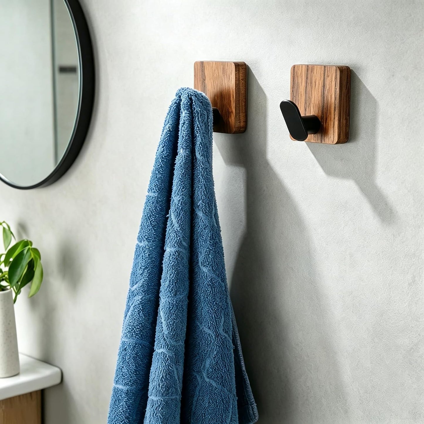 Rustic Style Hanging Hooks / Carbonized Brown