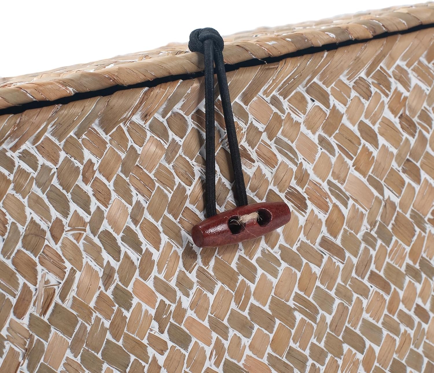 Wicker Basket / Seagrass Storage Basket / Whitewash