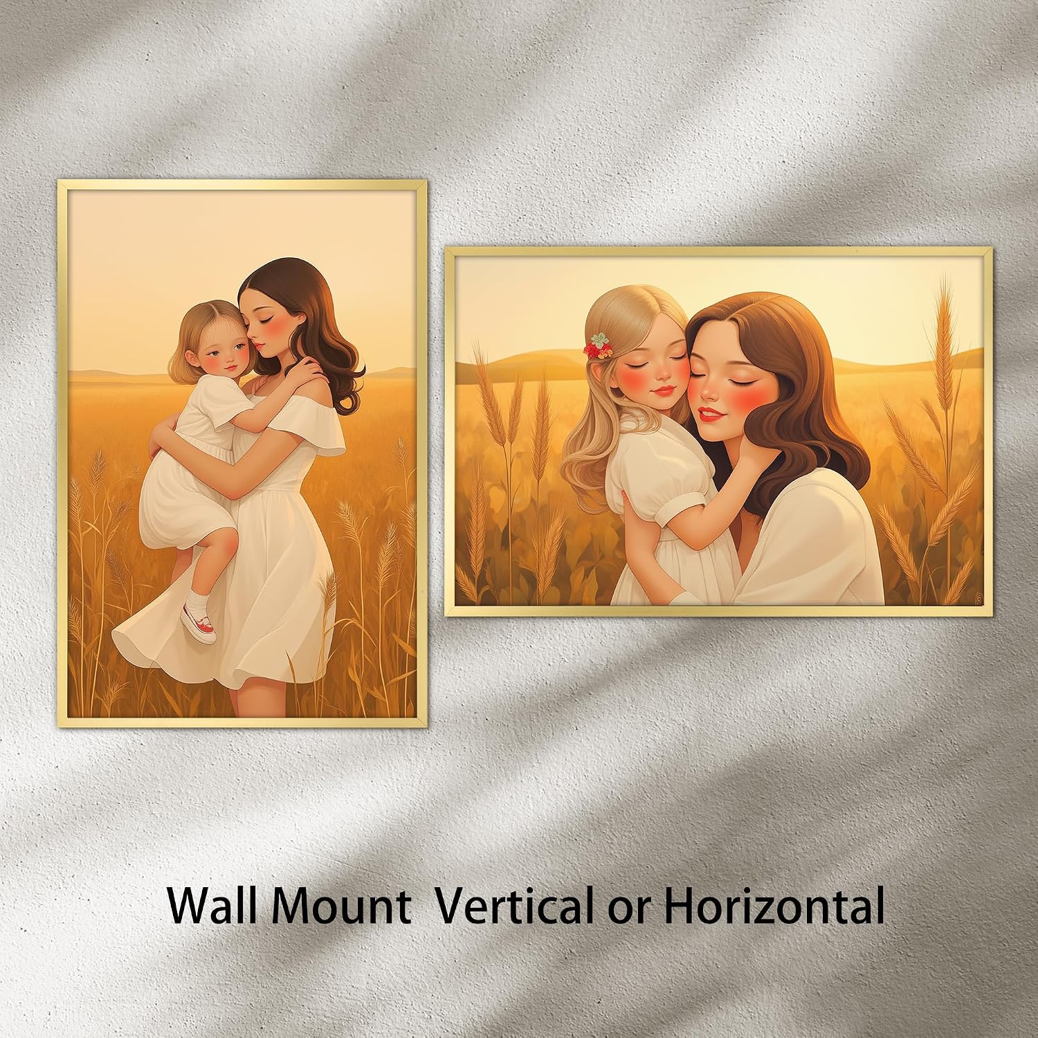 Giftgarden 24x36 Poster Picture Frame Gold, Textured Metal Frame 36x24 for Wall Display, Single