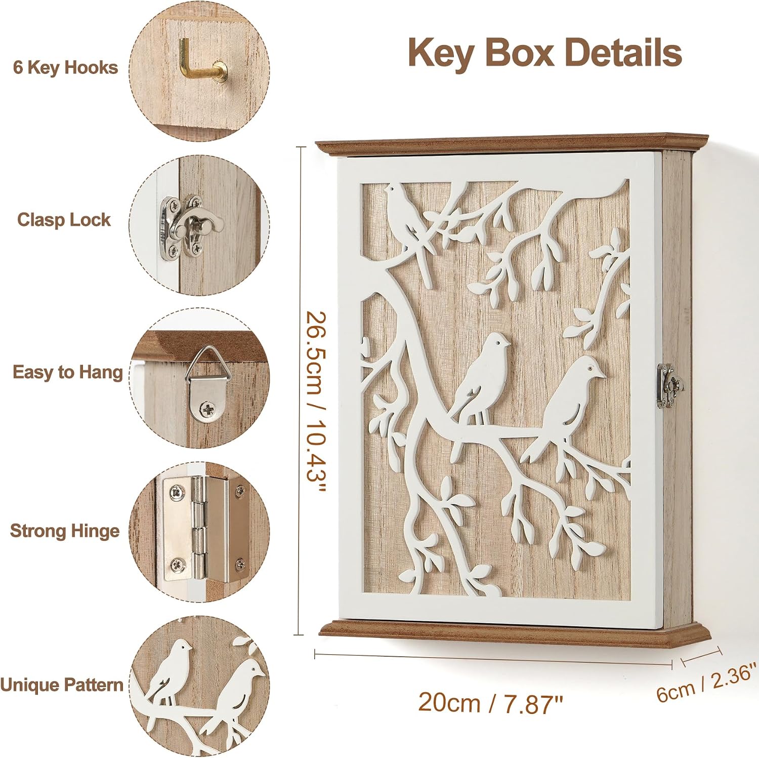 Key Holder / Key Hooks Hanging Key Rack Wall Key Holder
