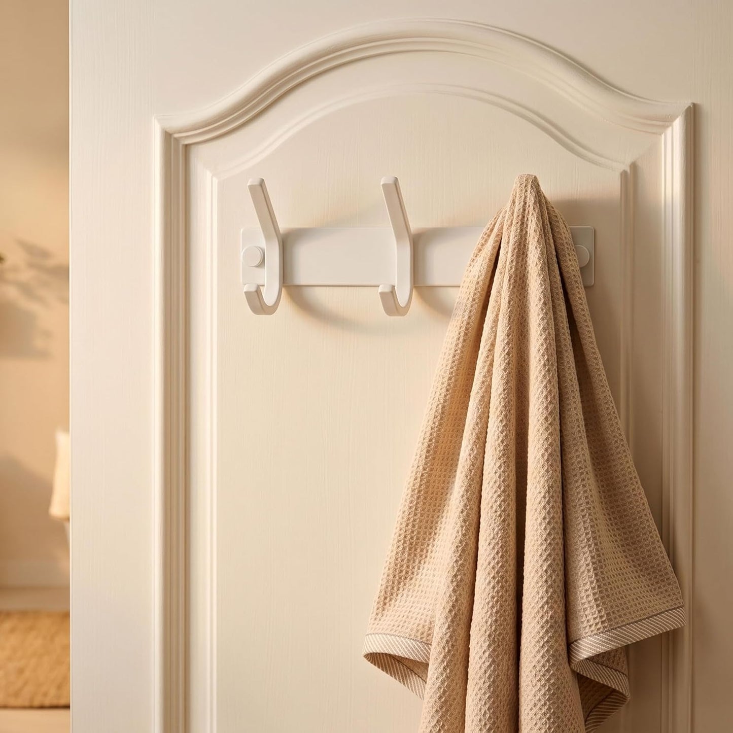 WEBI Coat Rack Wall Mount,Coat Hooks Wall Mounted,Coat Hanger Wall,Hook Rack Rail,3 Hooks for Hanging