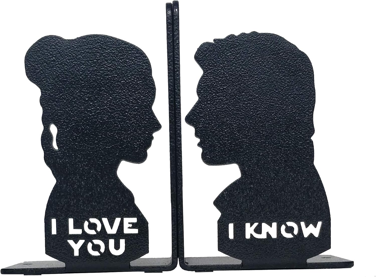 I Love You I Know Metal Bookend
