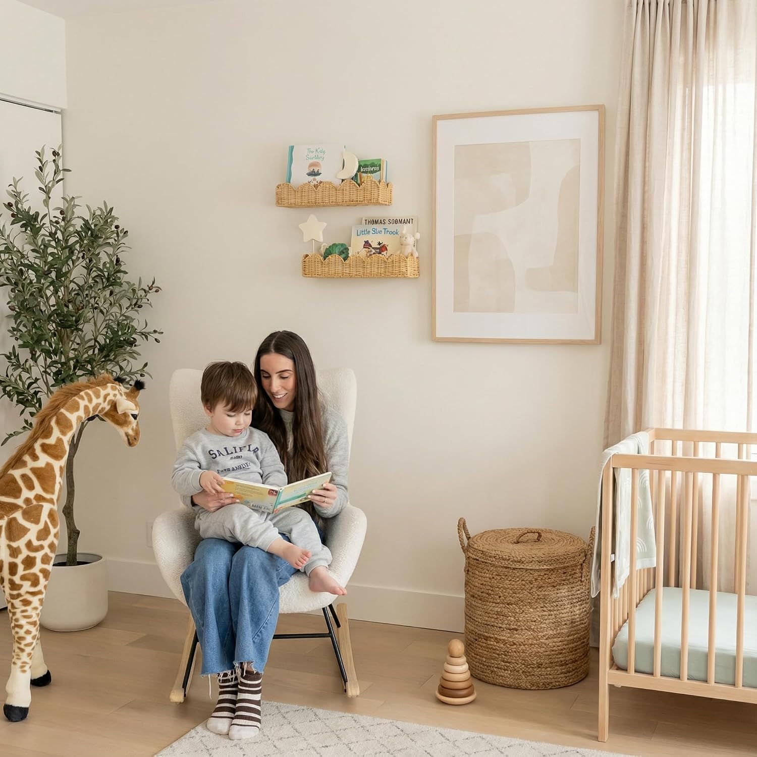 Rattan Nursery Book Shelf