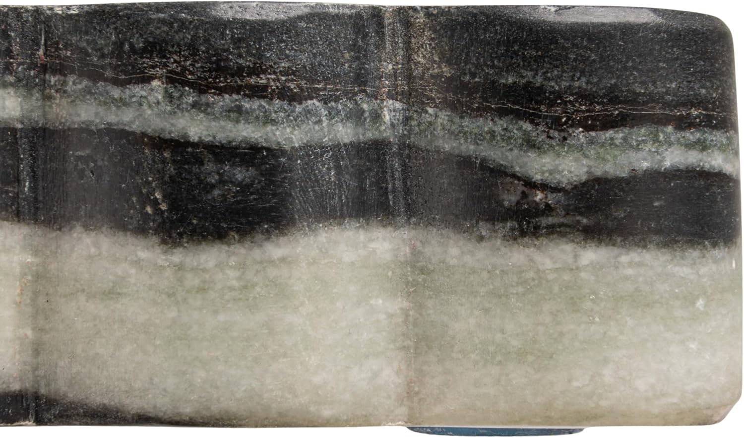 Square Mélange Scalloped Marble Tray / Grey