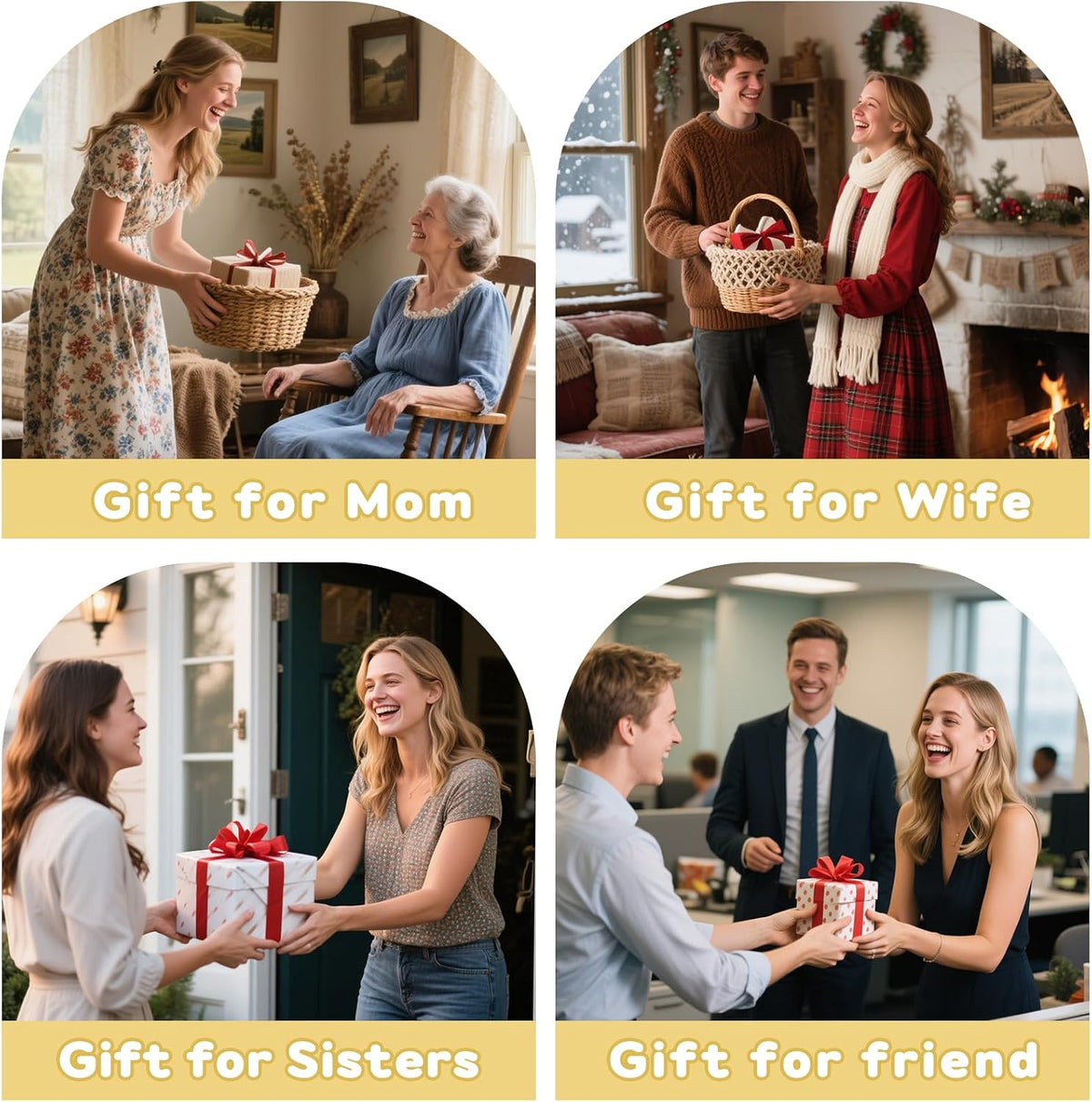 3 Wick Flameless Candles Set of 2, 4"x4" Flickering Large Flameless Candles with Remote & Timer, Dimmable Real Wax