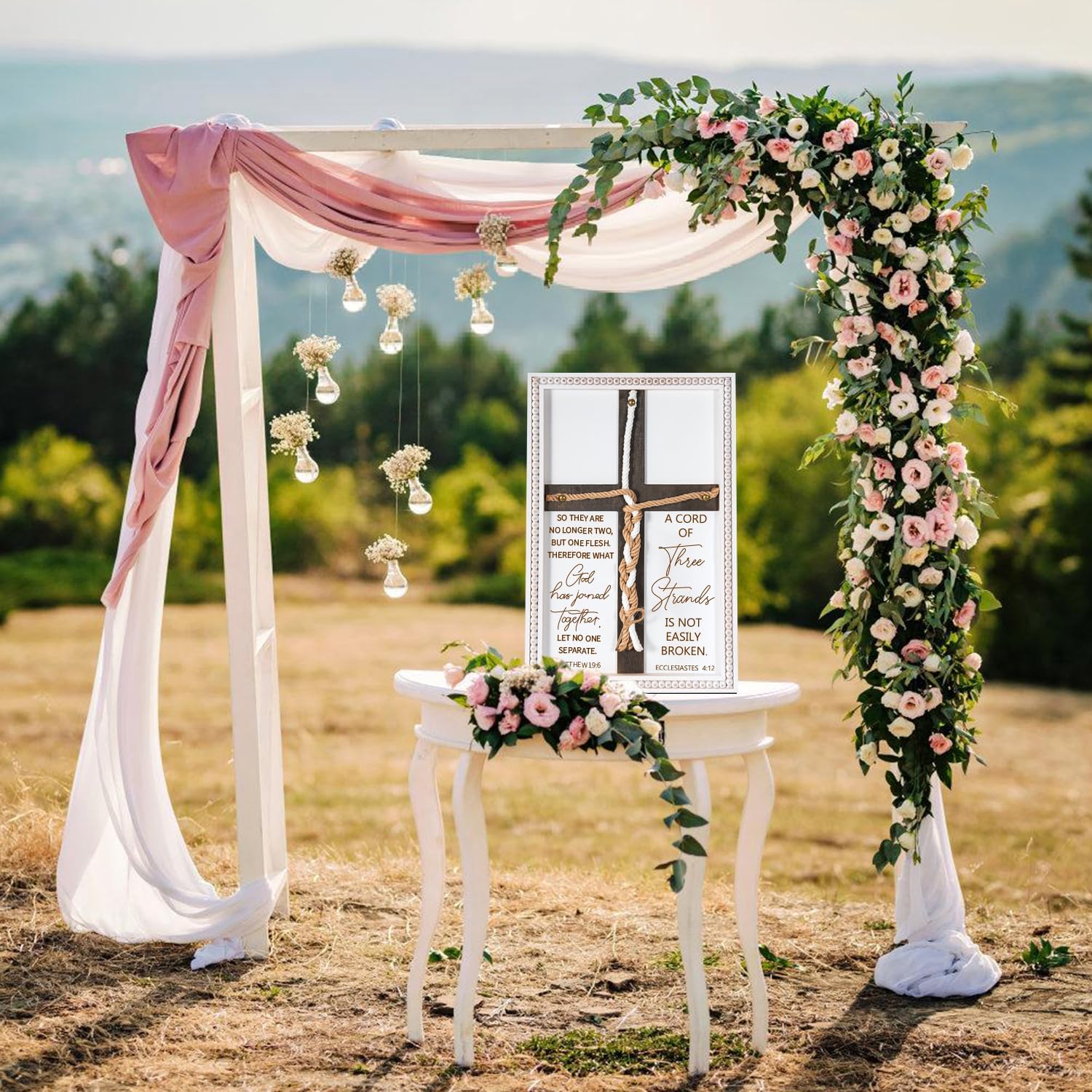 Unity Rope Cross Braid for Ceremony / White 15*10 / 15 x 10
