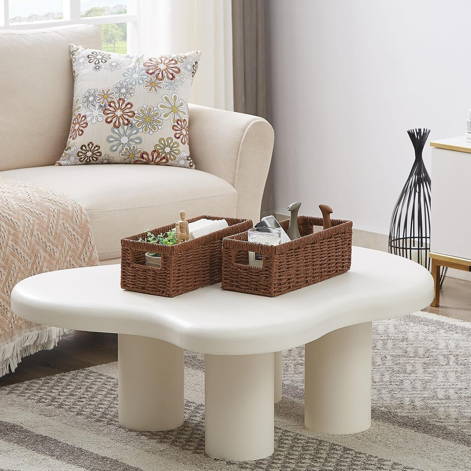 Wicker Baskets / Wicker Storage Basket / Paper Rope
