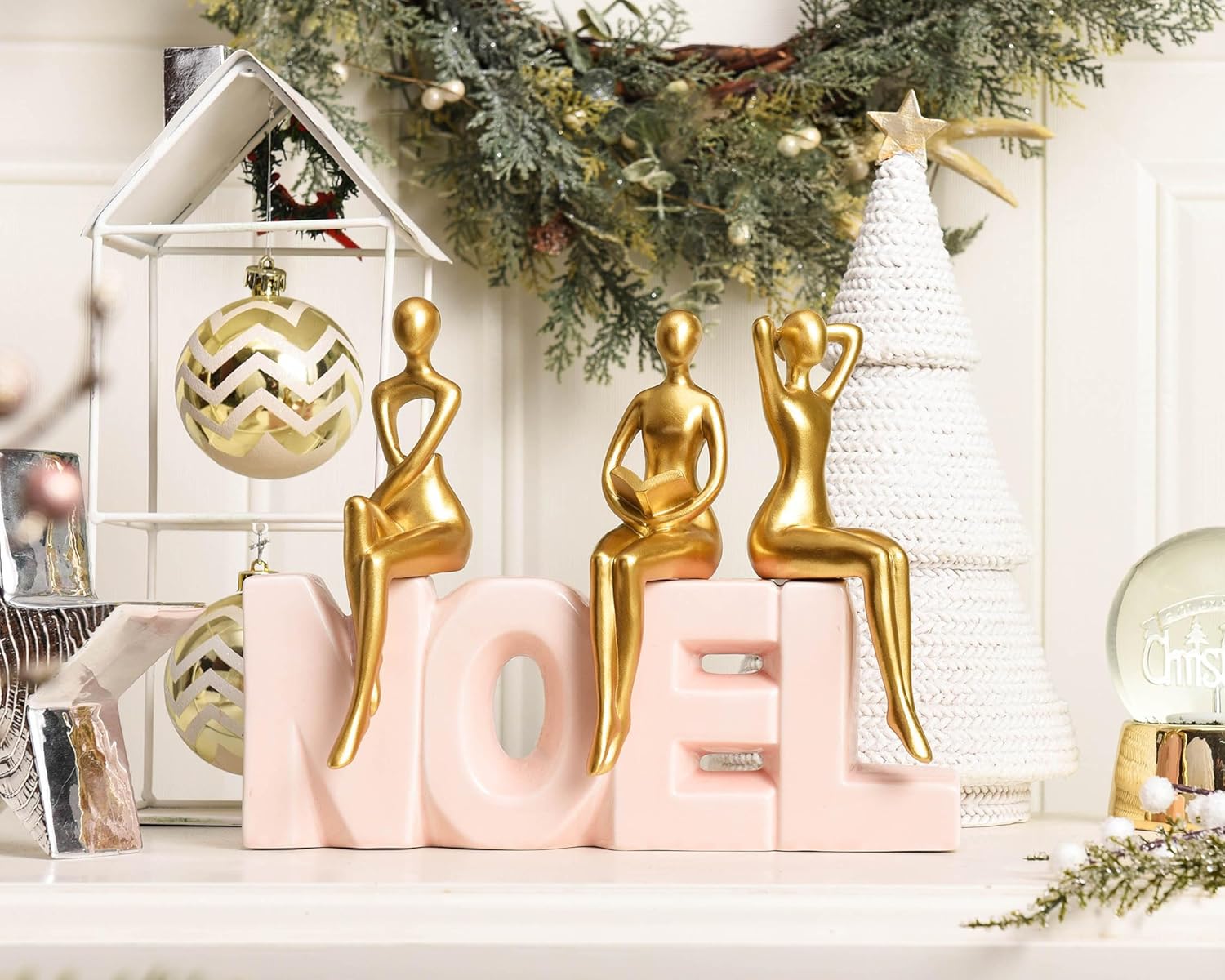 Abstract Statue Ornament Office Decor Modern Home Decor / Gold