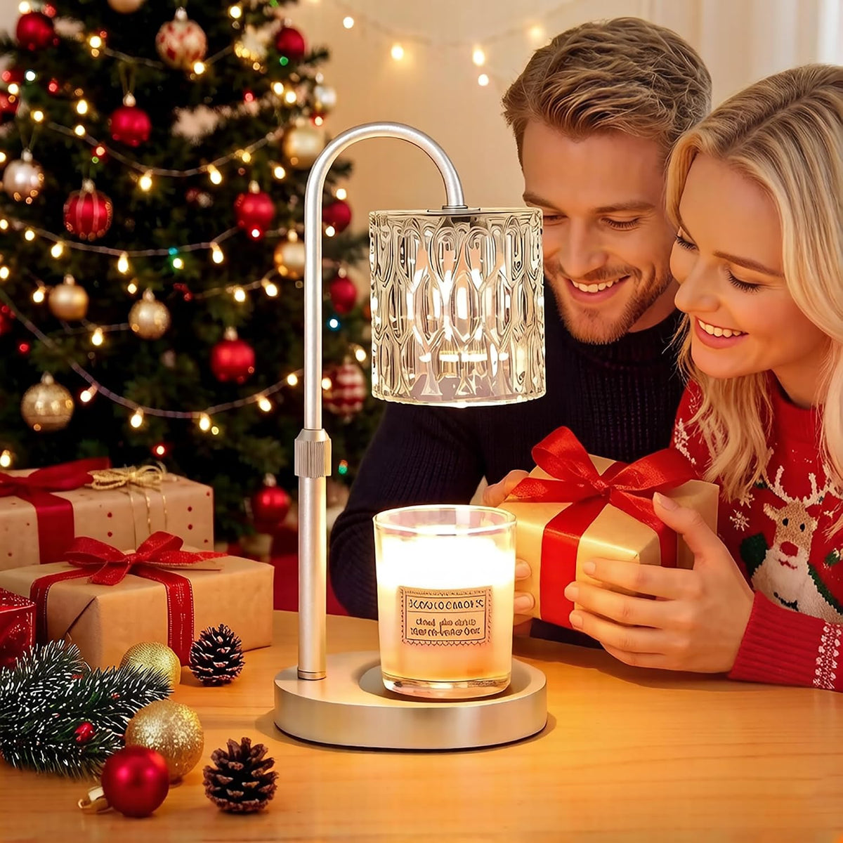 Dreamholder Electric Candle Warmer Lamp with Timer, Dimmable Candle Lamp with Adjustable Height, Wax Melter for Jar