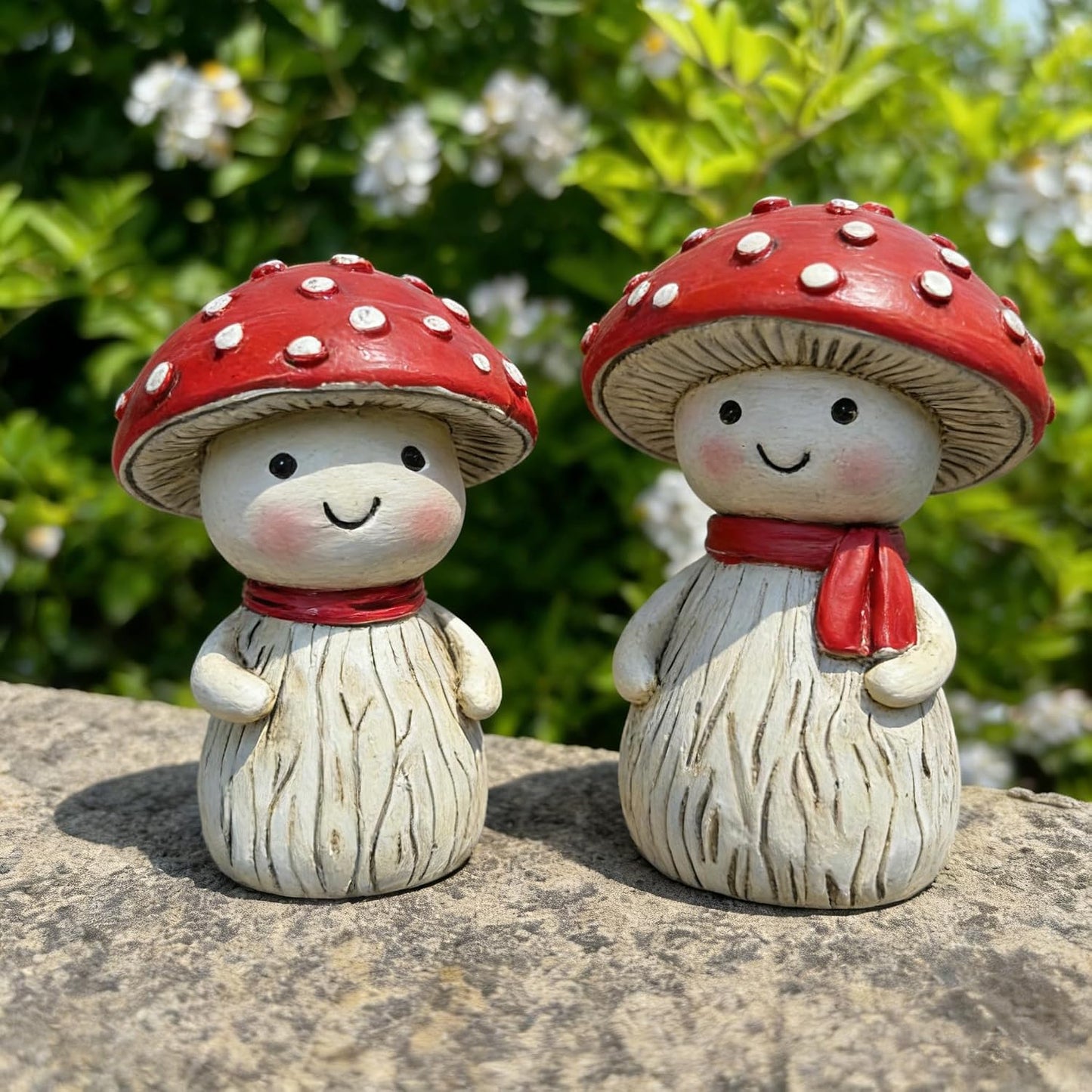 Outdoor Garden Decor Statue / Set of 2