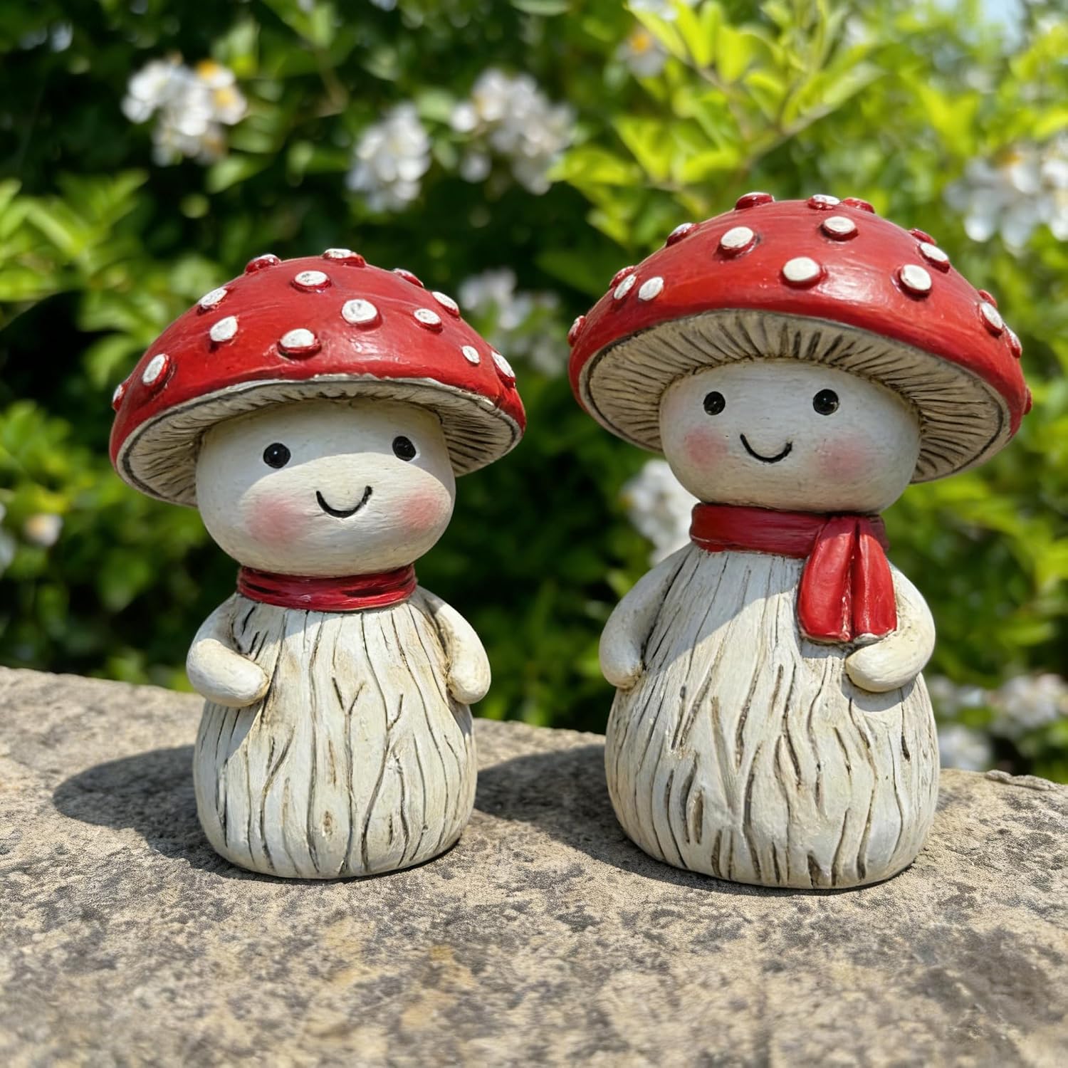 Outdoor Garden Decor Statue / Set of 2