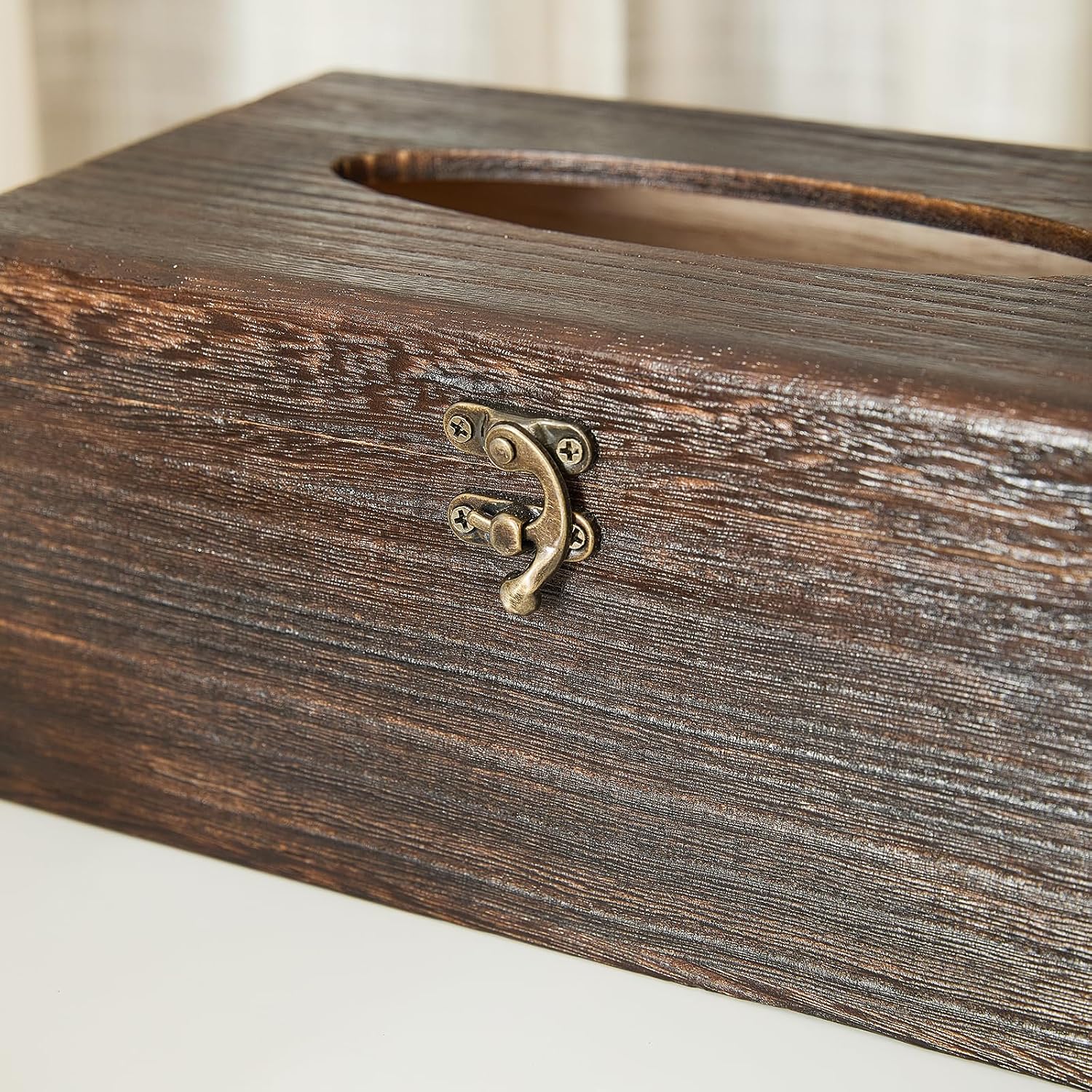 Decorative Wooden Tissue Box Cover / Rectangular