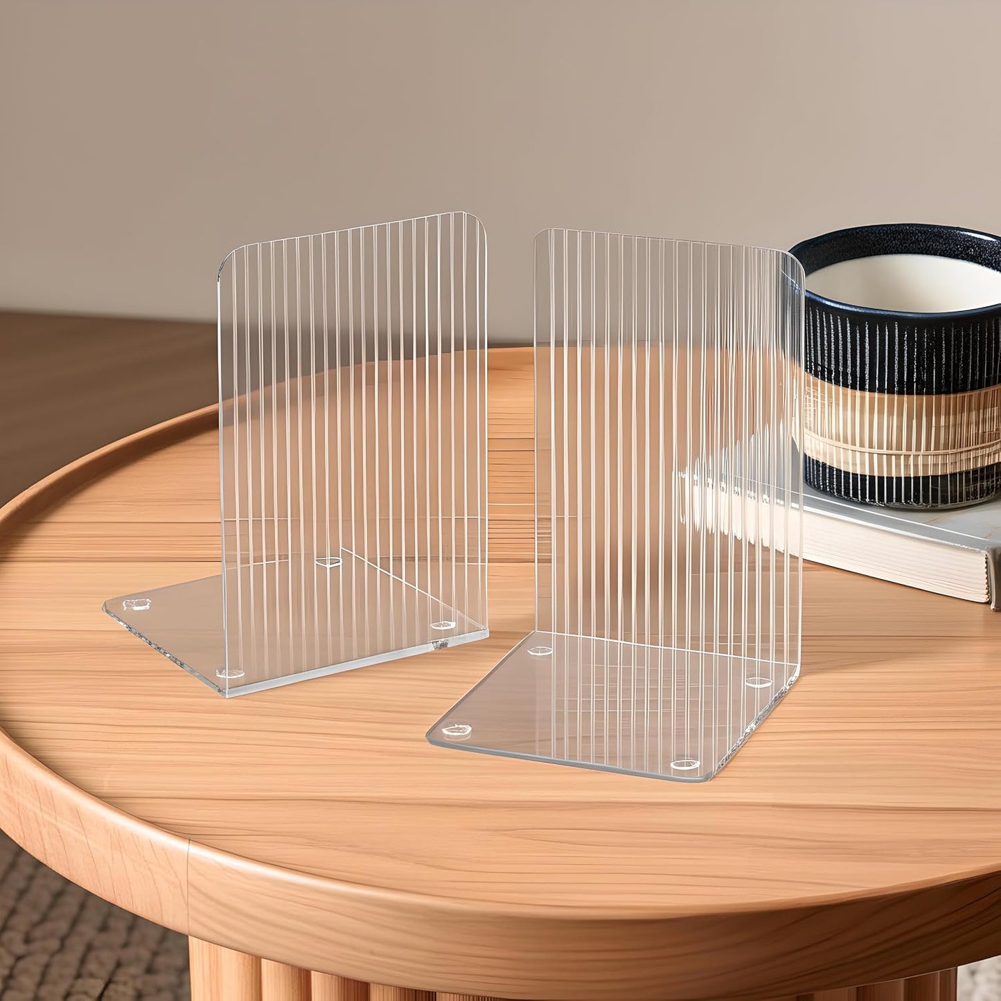 Book Ends / Clear / Set of 8