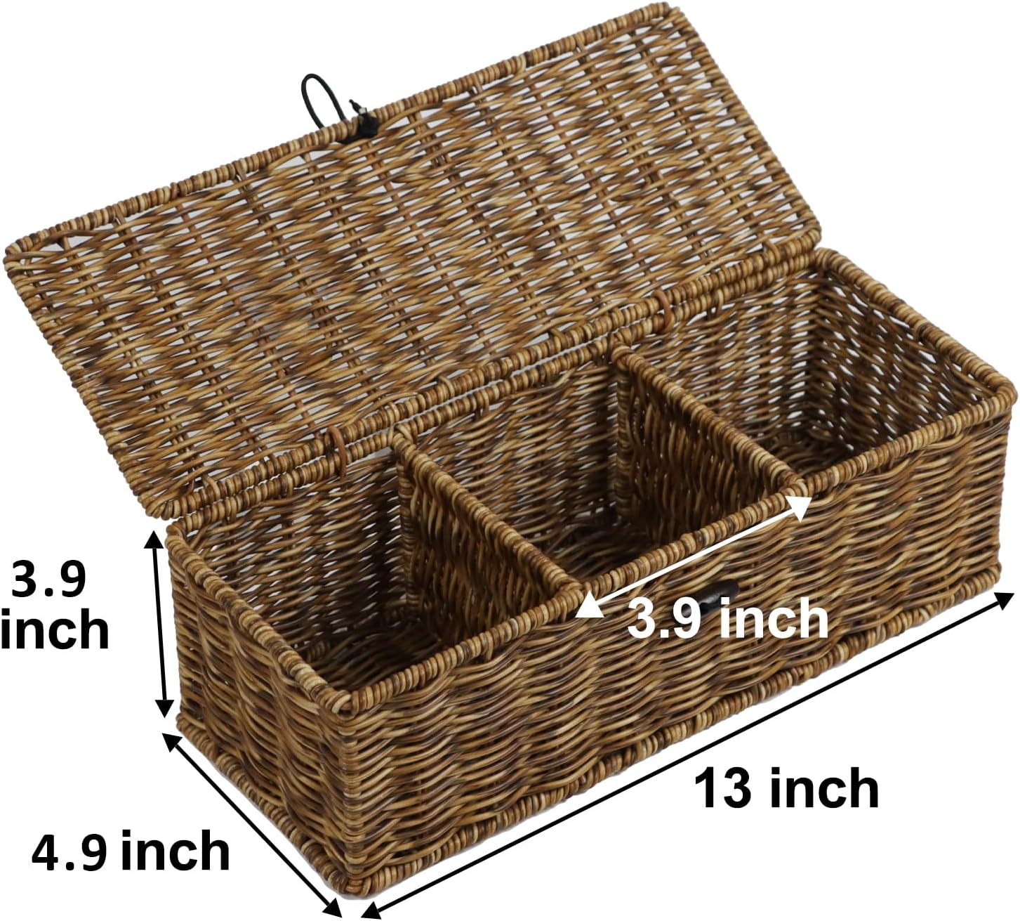 Rectangular Tank Woven Baskets / Brown