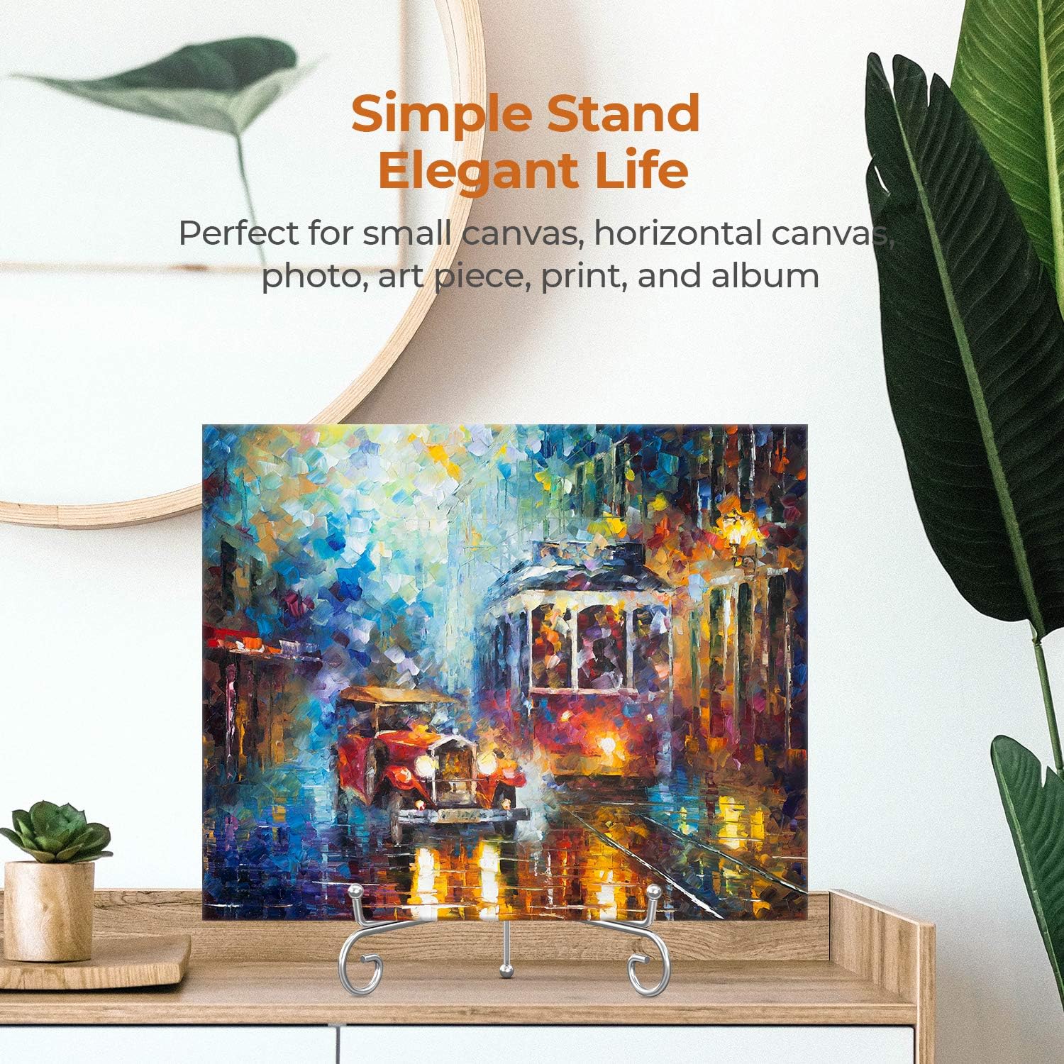 Holder + Metal Easel Stand for Picture Frame / 10 Inch