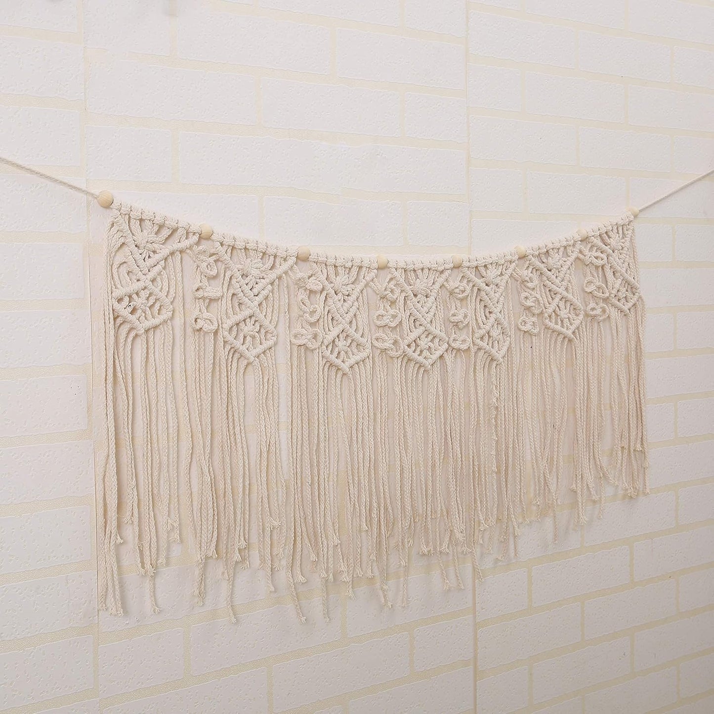 Macrame Garland Macrame Wall Hanging Nursery Wall Decor Boho Home Bohemian Bedroom / 35"L x 16"W