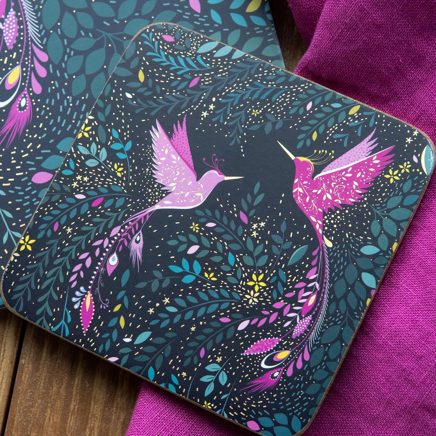 Decorative Drink Coasters / Set of 4