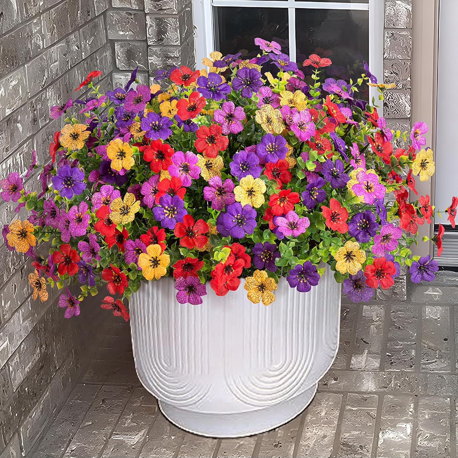 Artificial Flowers / 12 Bundles Fake Summer Daisy / 4 Colors