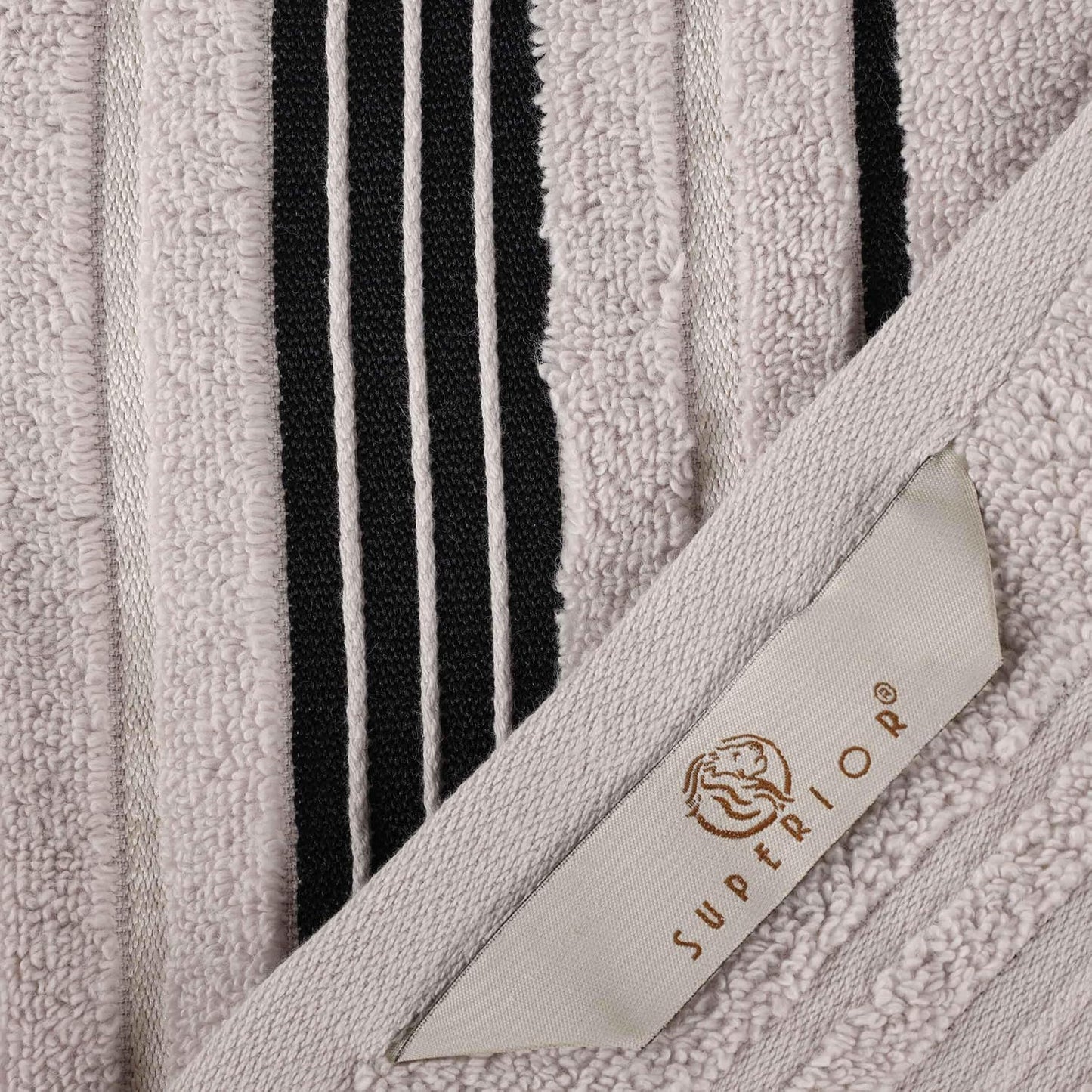 SUPERIOR Cotton 3 Piece Towel Set, Includes 1 Bath, 1 Hand, 1 Washcloth/Face Towel, Quick Dry, Home Essentials, Shower