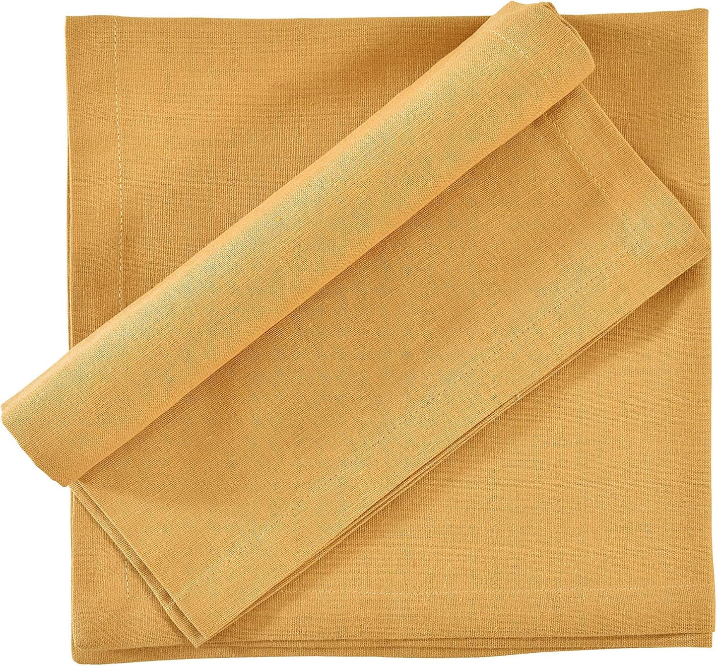 FINGERCRAFT Cloth Napkin, Cotton Linen, Set of 12, 18x18 inch, Multi | Mitered, premium quality, soft, absorbent