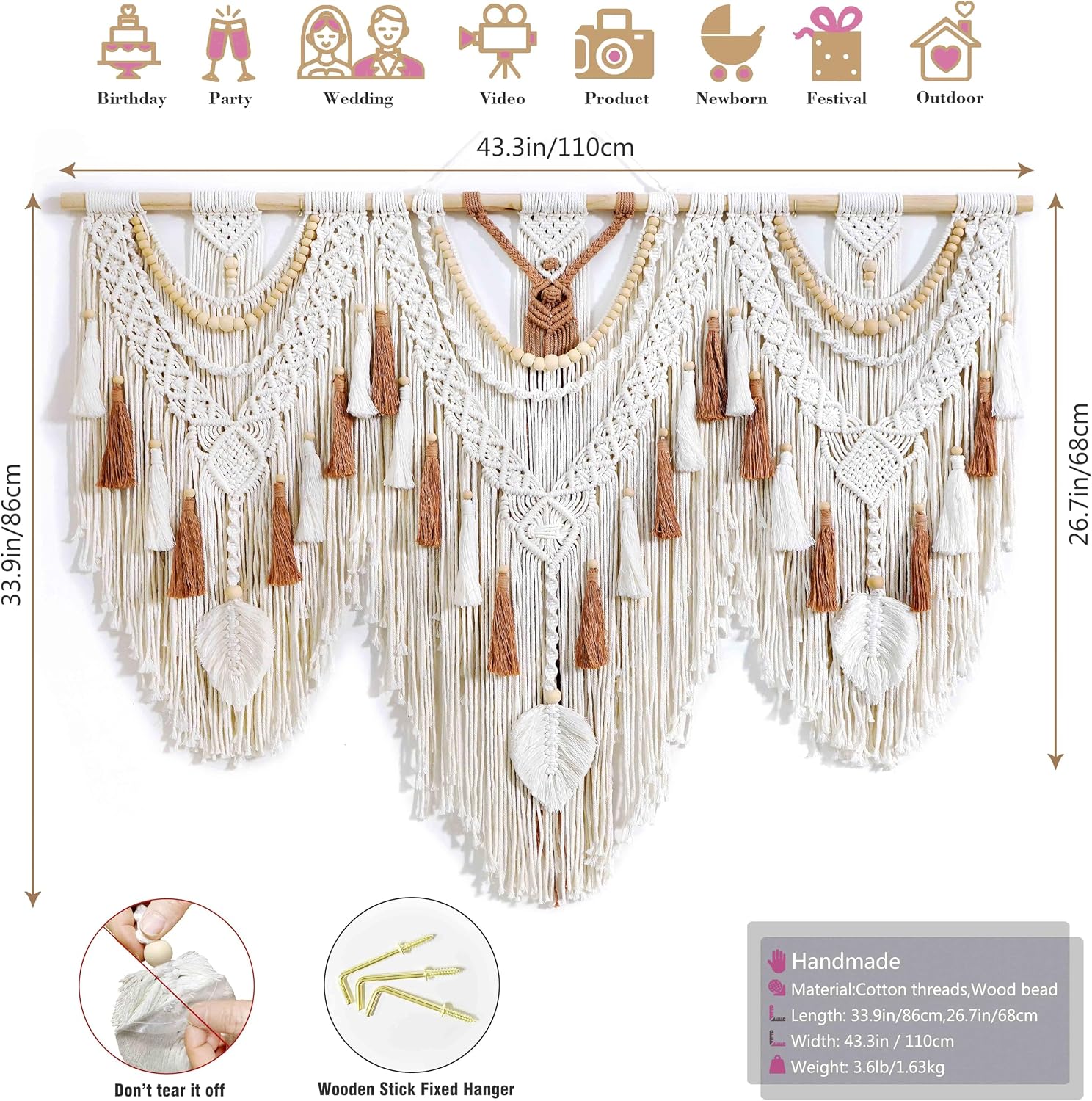 Large Macrame Wall Hanging