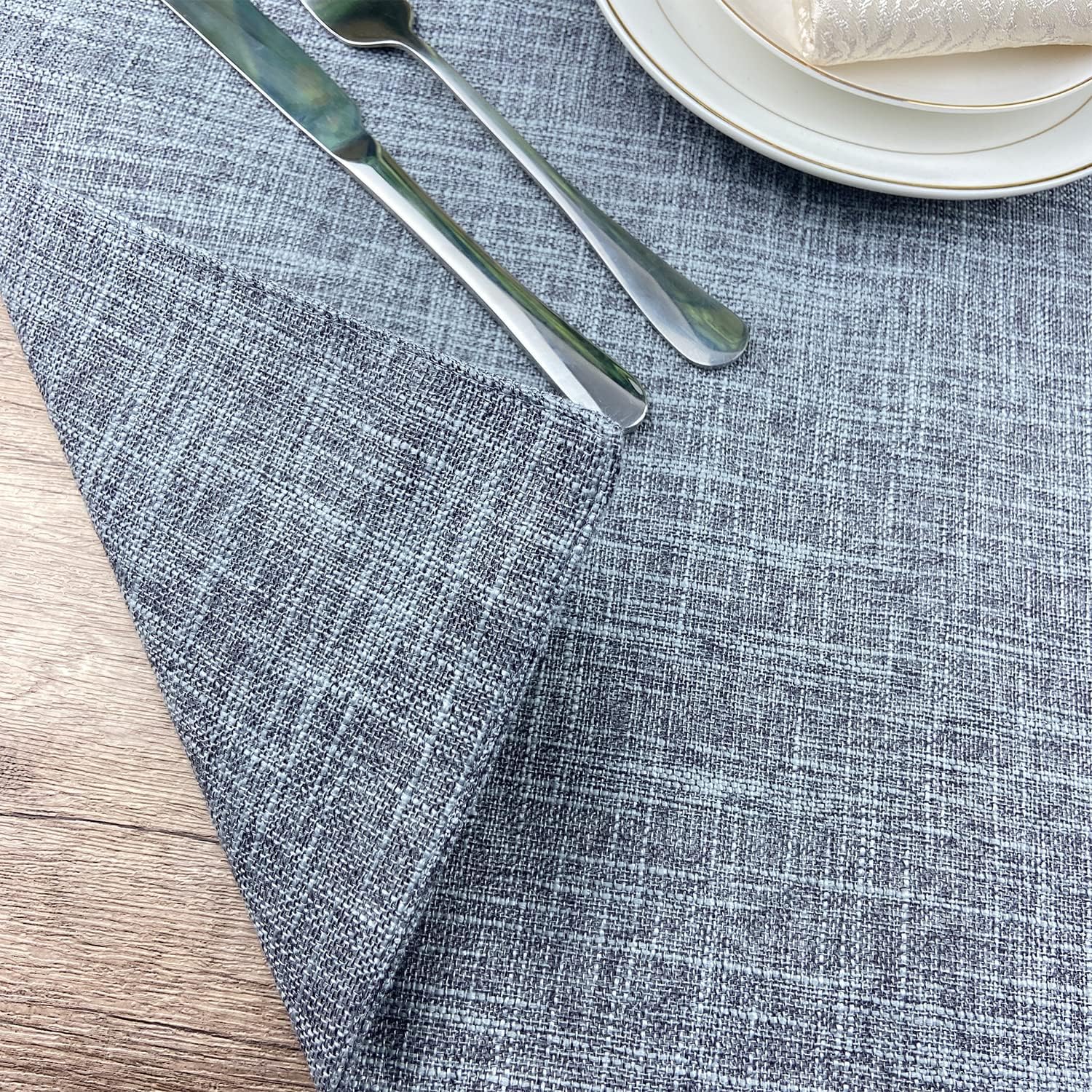 Weabetfu Cloth Placemats Set of 6 Heat Resistant Dining Table Placemmats | Cotton Linen Machine Washable Kitchen Table