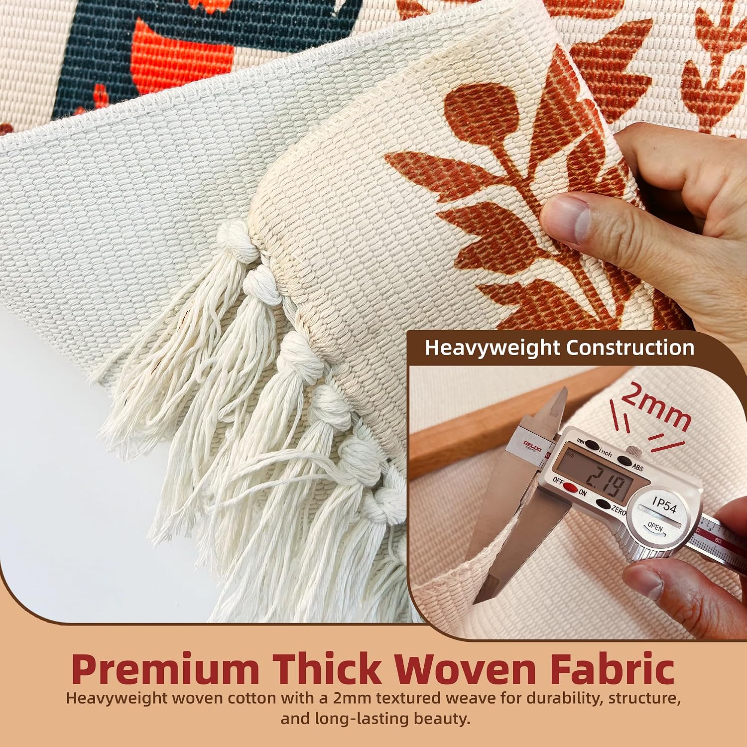 Cotton Woven Tapestry / 19.5 x 31.5 / Set of 14