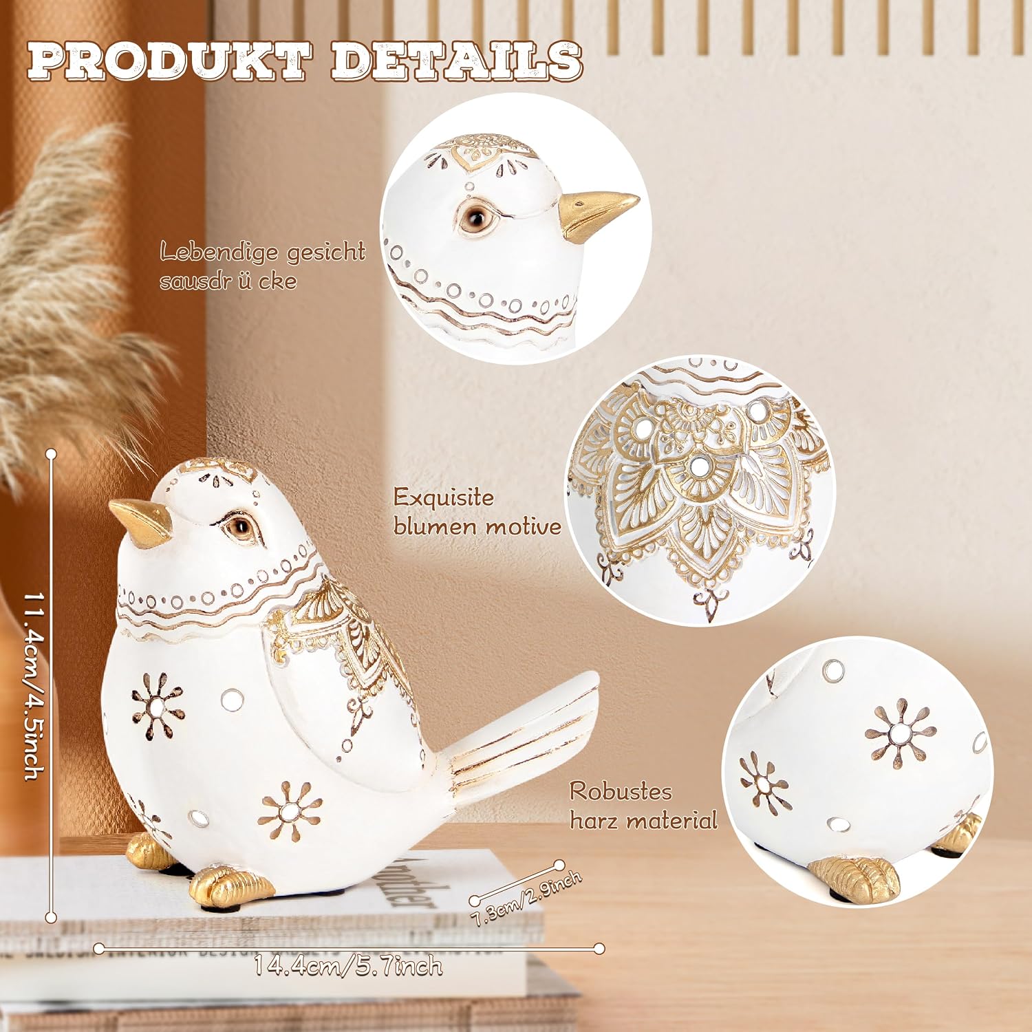 Bird Statue / White