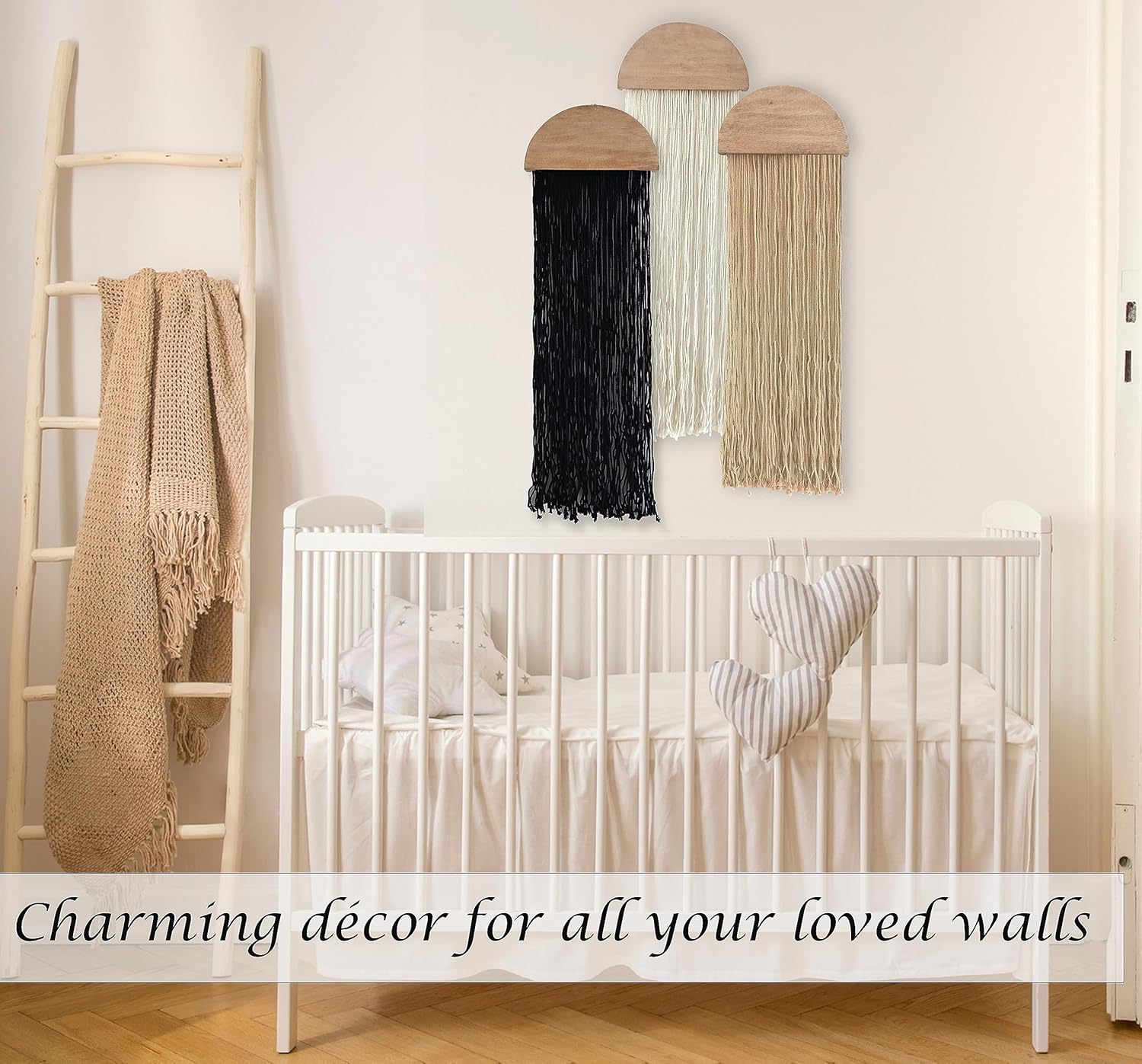 Macrame Wall Hanging Tapestry Woven Boho Home Chic Wall decor Bohemian / Neutral / Set of 3