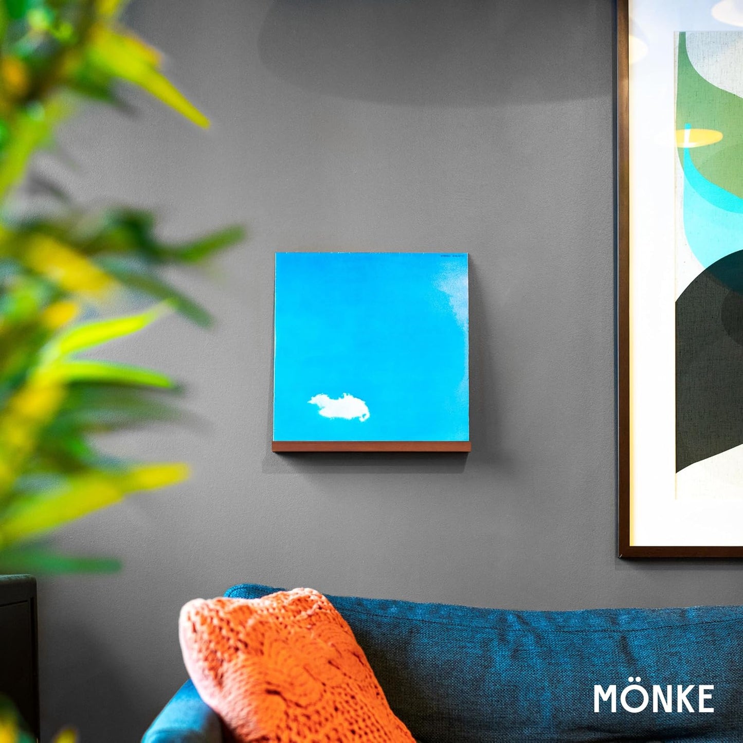 Vinyl Record Wall Mount - 3 Elegant Display Ledges Made from Solid Wood - These Vinyl Record Shelf Will Hold Records of